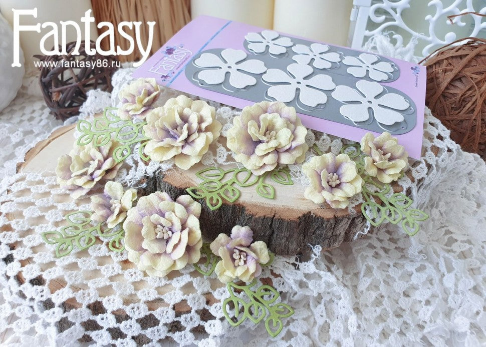 Fantasy Cutting Drill "Magnolia 5 leaf 1343"