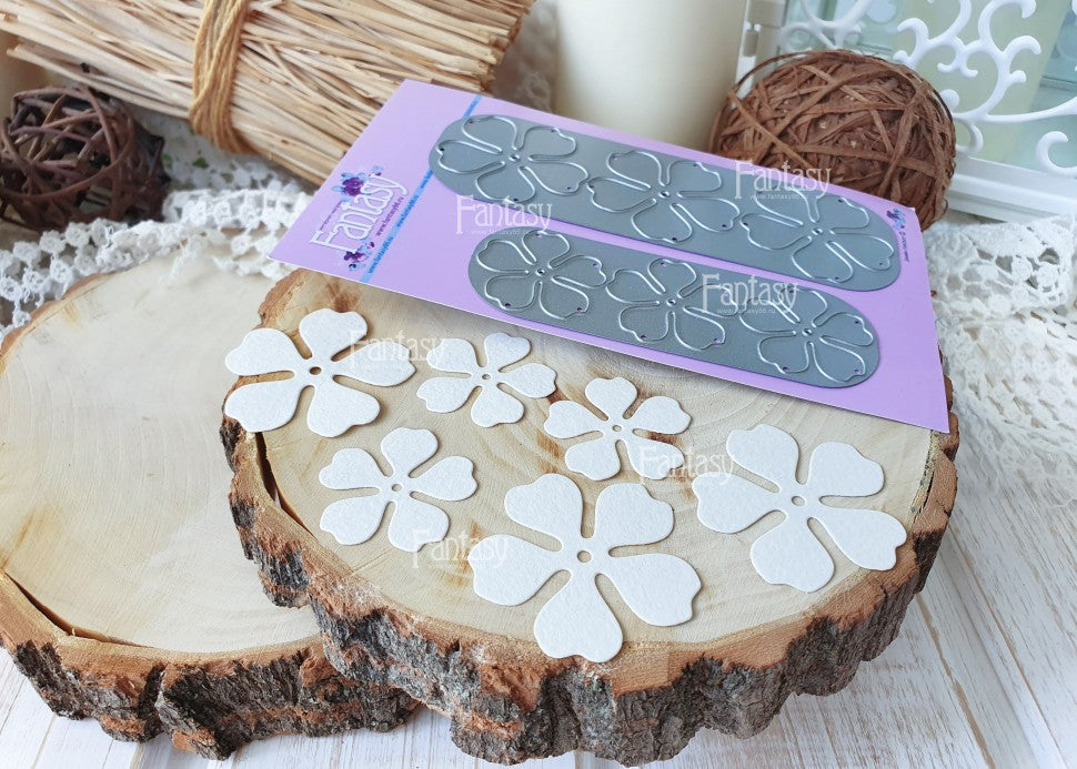 Fantasy Cutting Drill "Magnolia 5 leaf 1343"