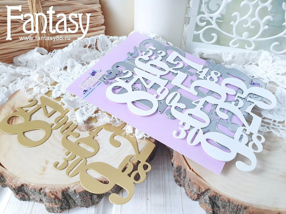 Fantasy Cutting Dies "Background Numbers Knife"