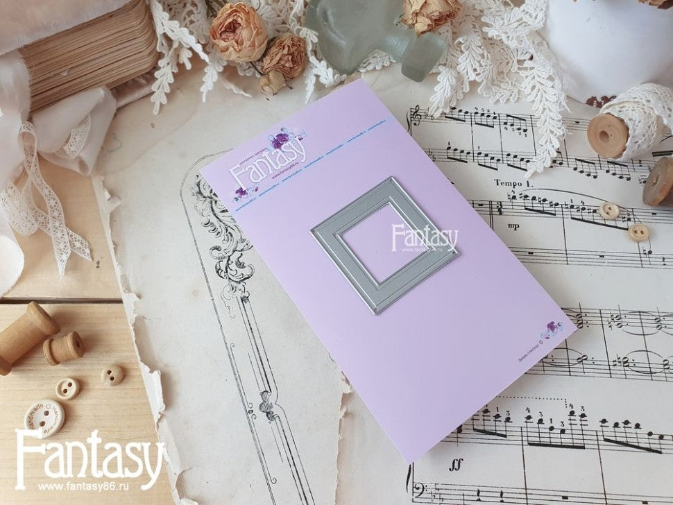 Fantasy Die Cutter "Square Frame with Embossing 1496"