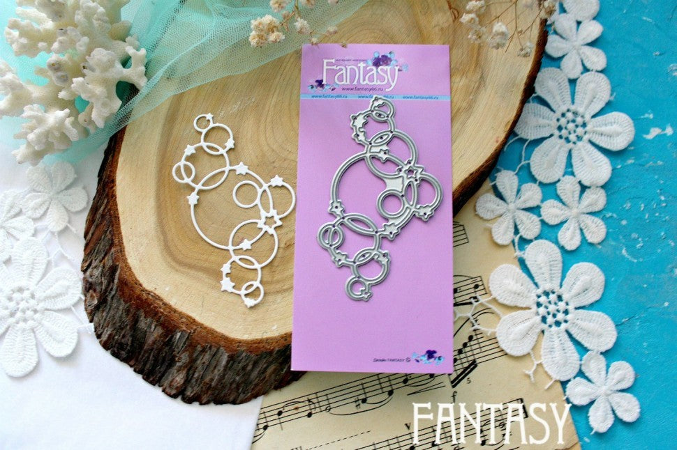 Fantasy Cutting Drill "Medium Bubbles with Stars"