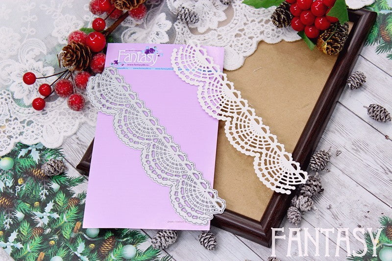 Fantasy cutting dies border "Lace ribbon"