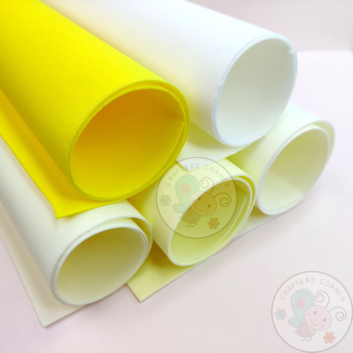 Yellow Family - Foamiran Sheets