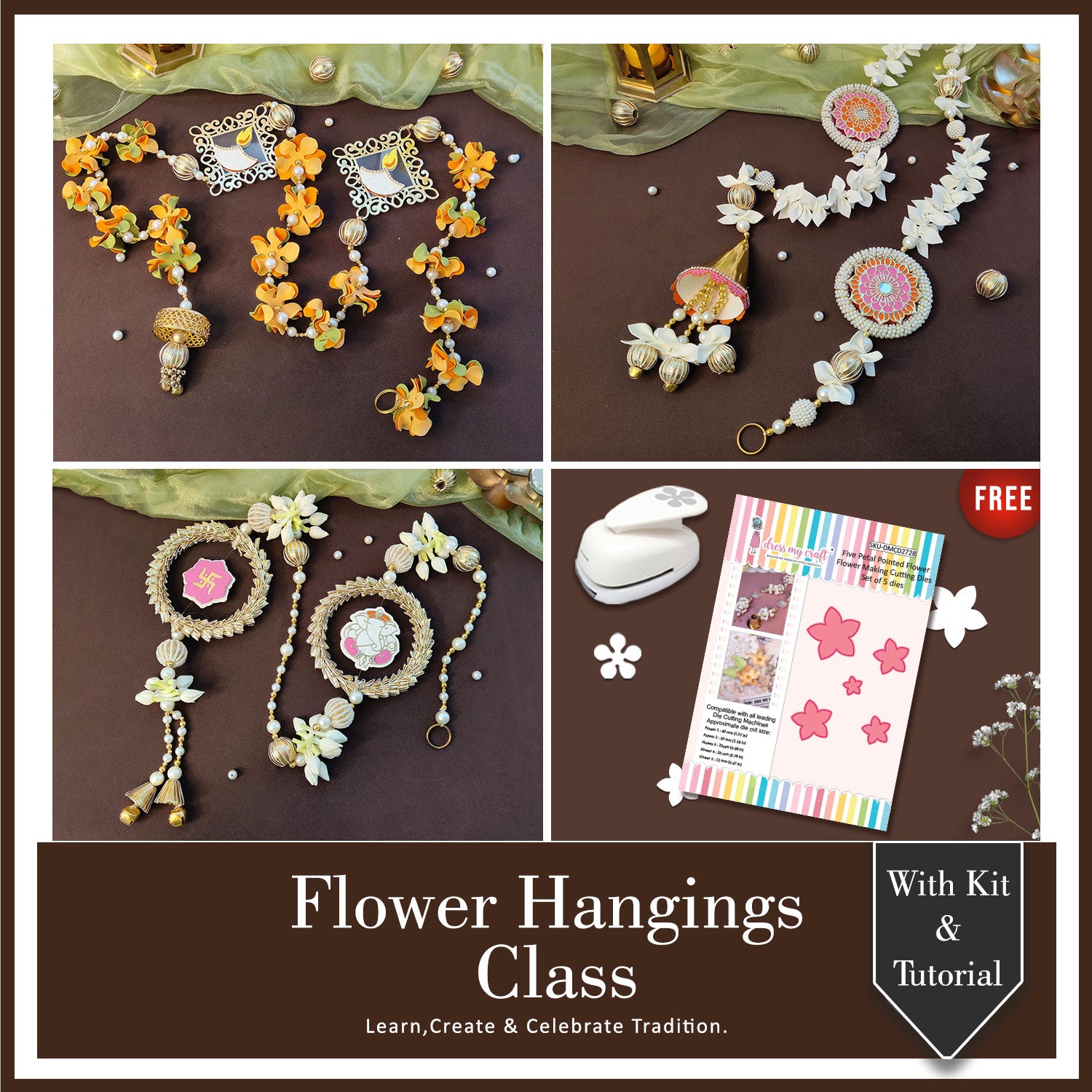Flower Hangings Class With Kit & Tutorial