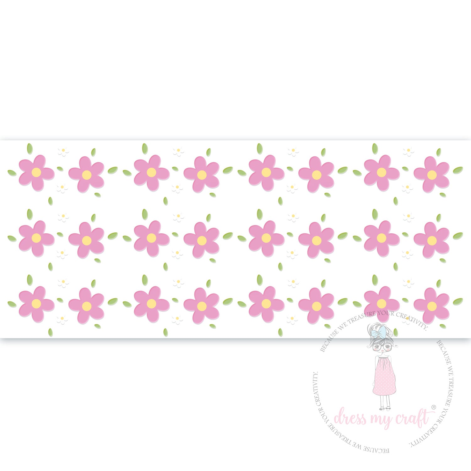Stick N Peel Stickers- Pink Flower