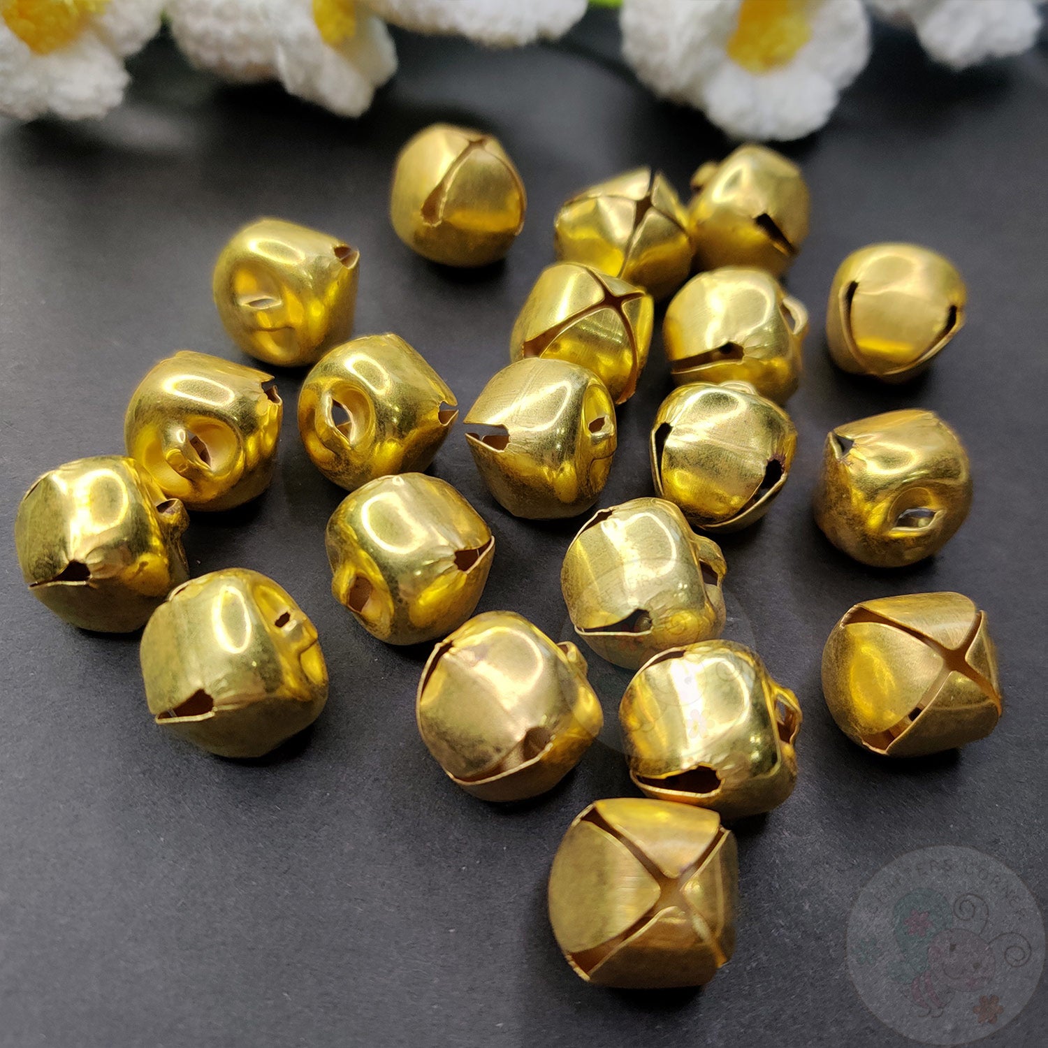 Metal Ghungroo Beads Golden - 15 MM