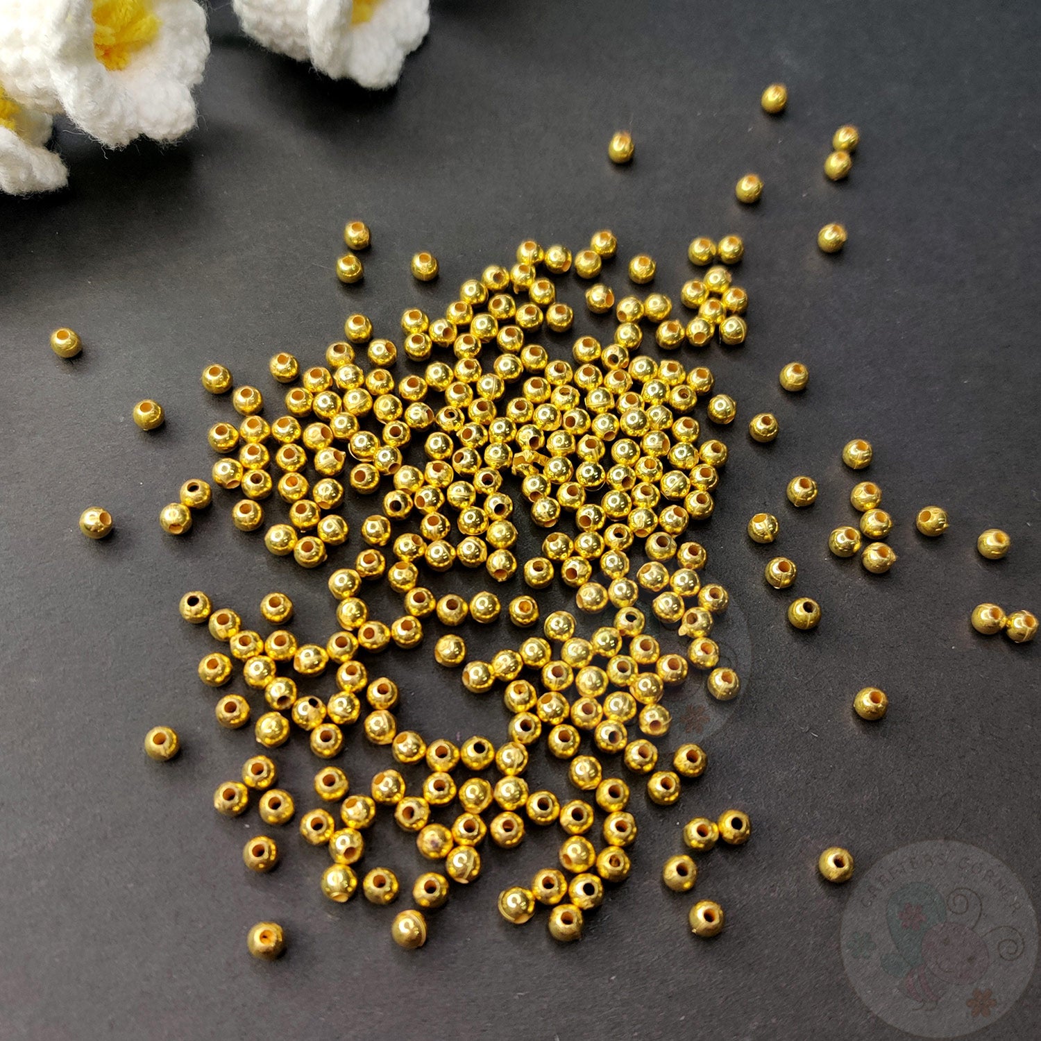 Golden Beads - 4 MM