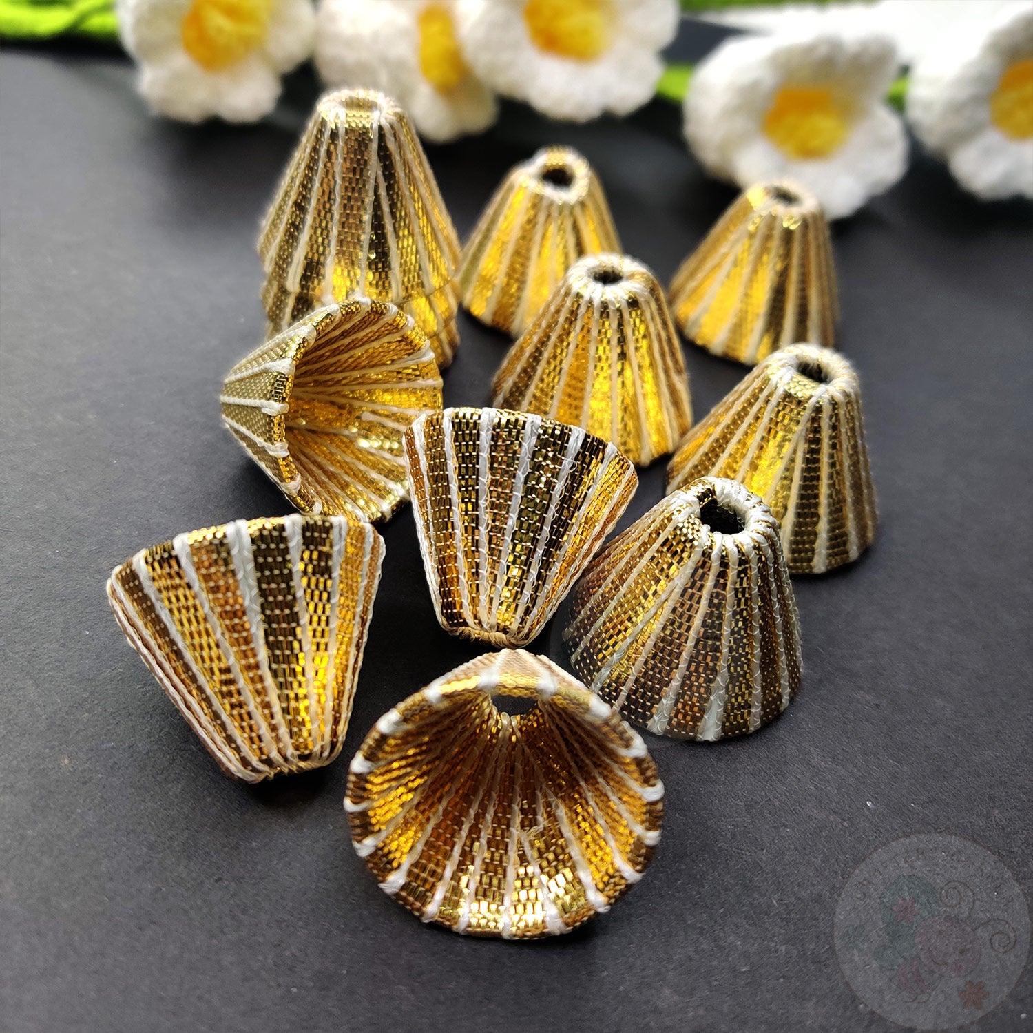 Gota Cone Cap Beads