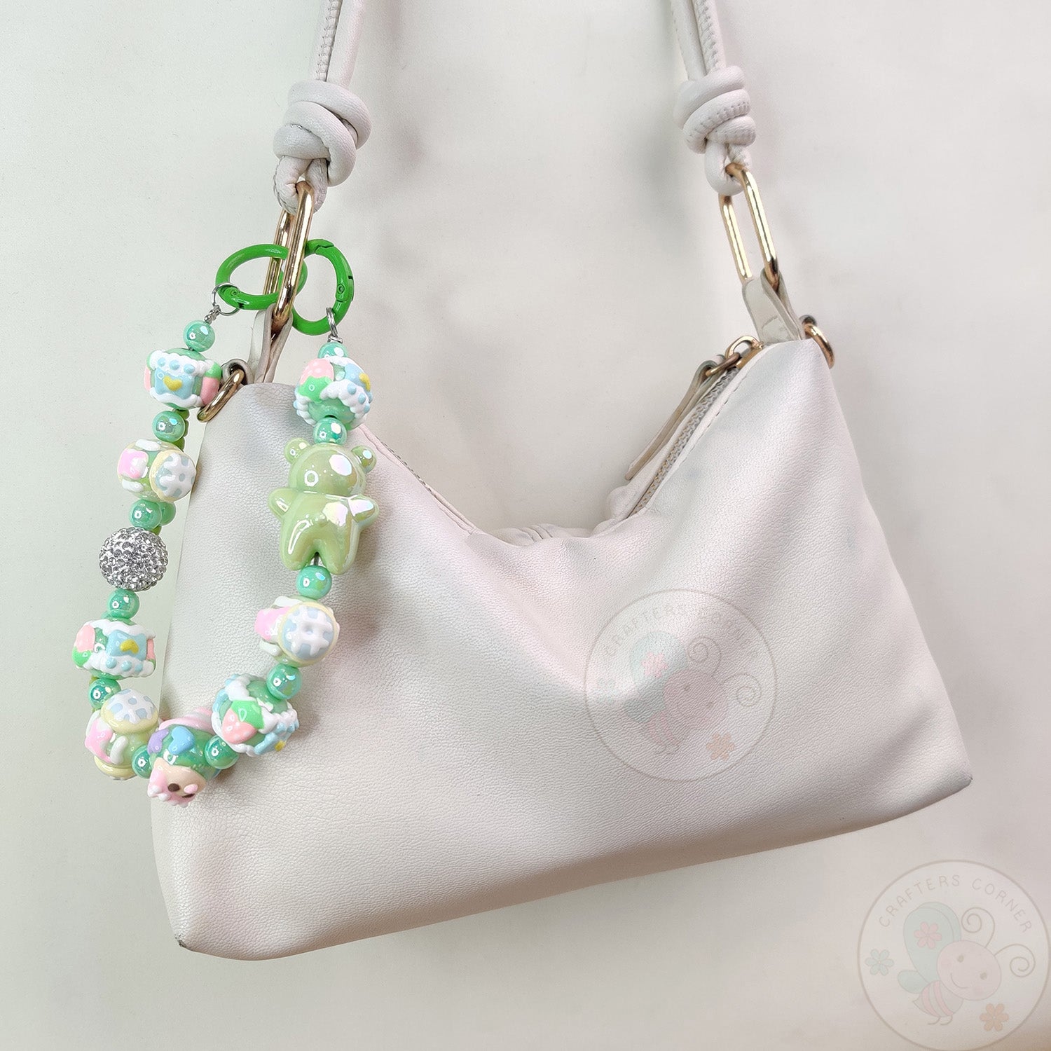 Handmade Kawaii Mobile Charm - Green Gummy Bear