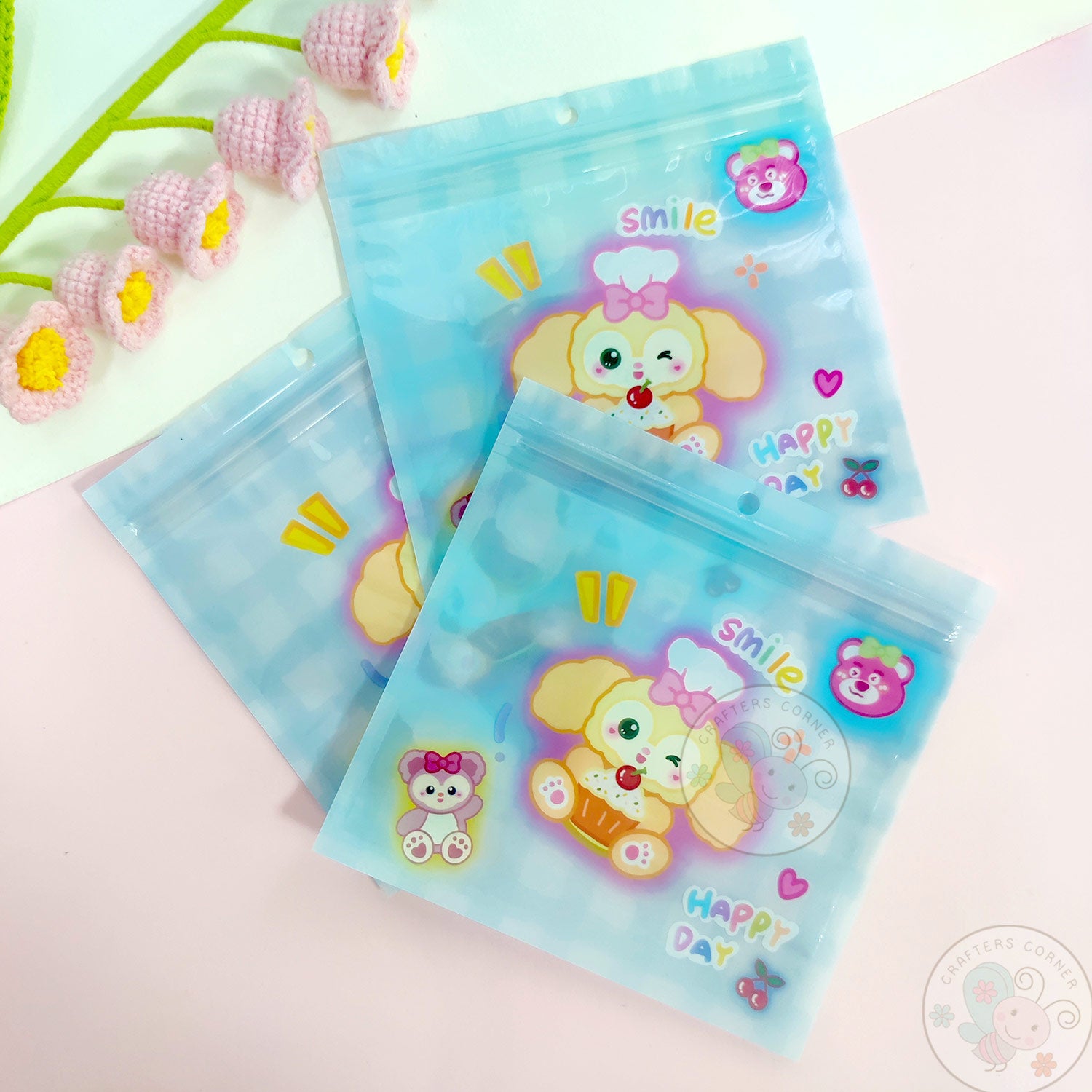 Happy Day - Zip Lock Storage Bags