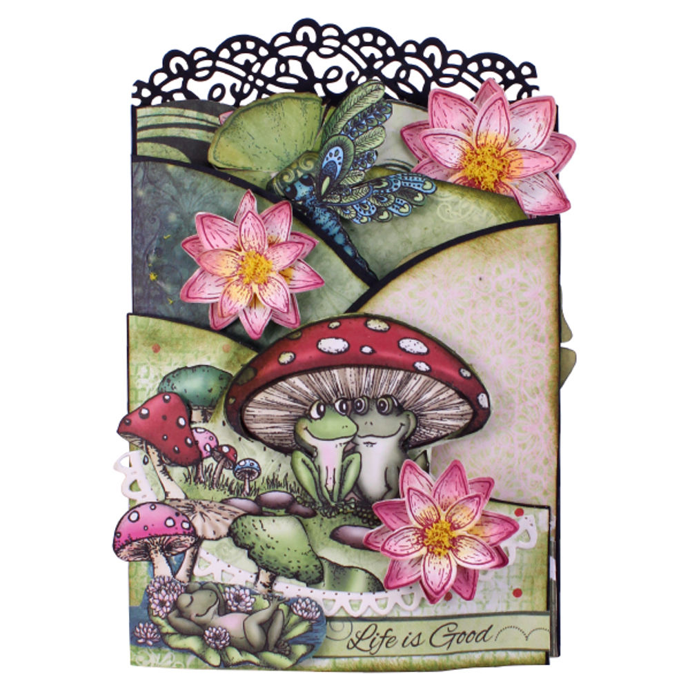 Black - Foldout Cards, 4 1/4" x 5 1/2"