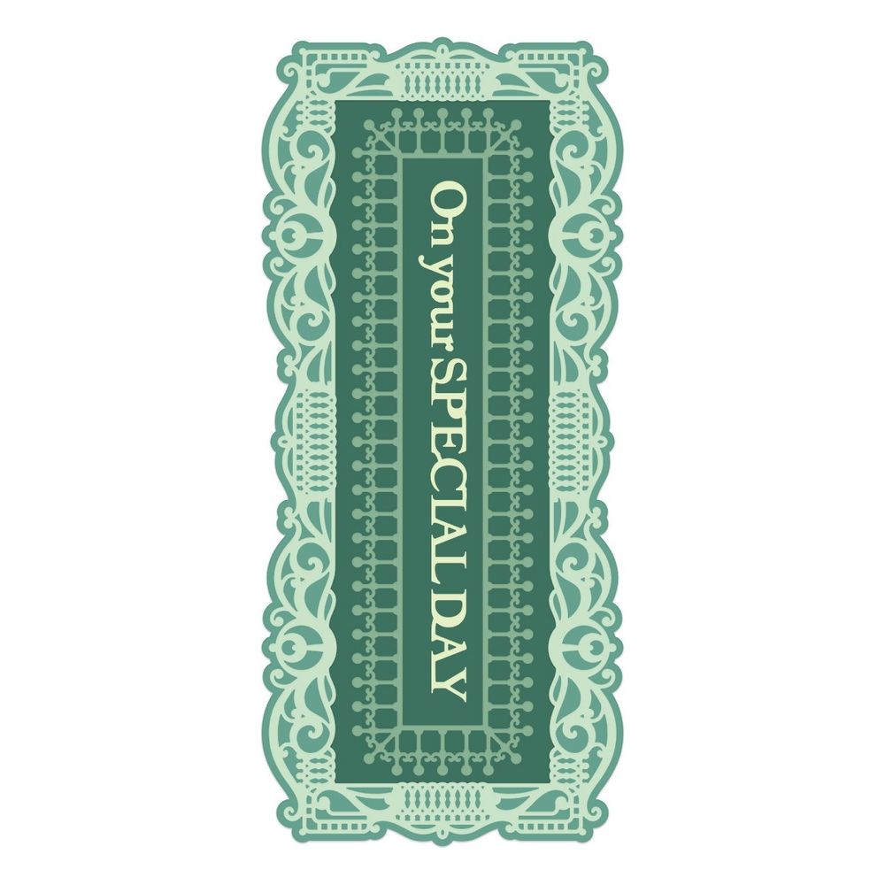 Slim Ornate Rectangle Die