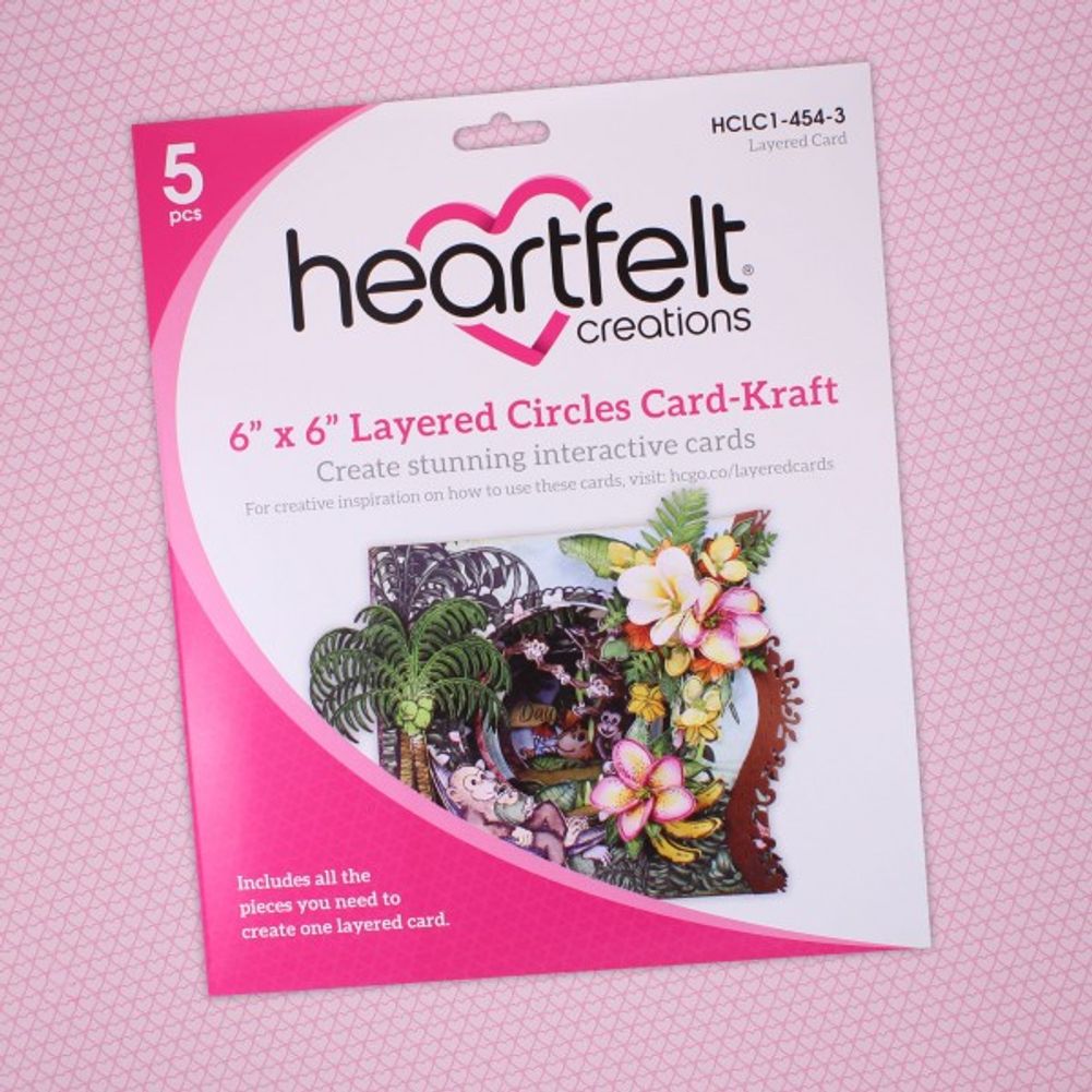 Kraft - Layered Circles Card 6" x 6"