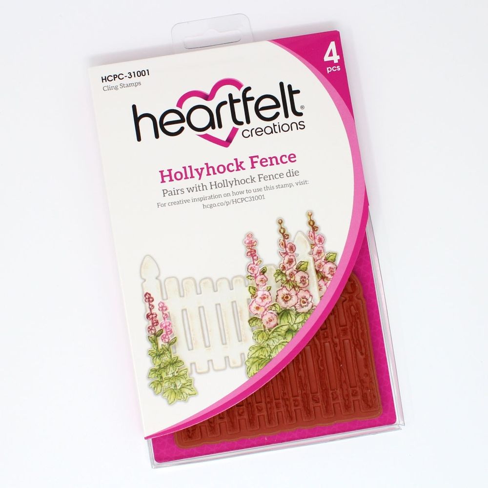 Hollyhock Fence Cling Stamp Set