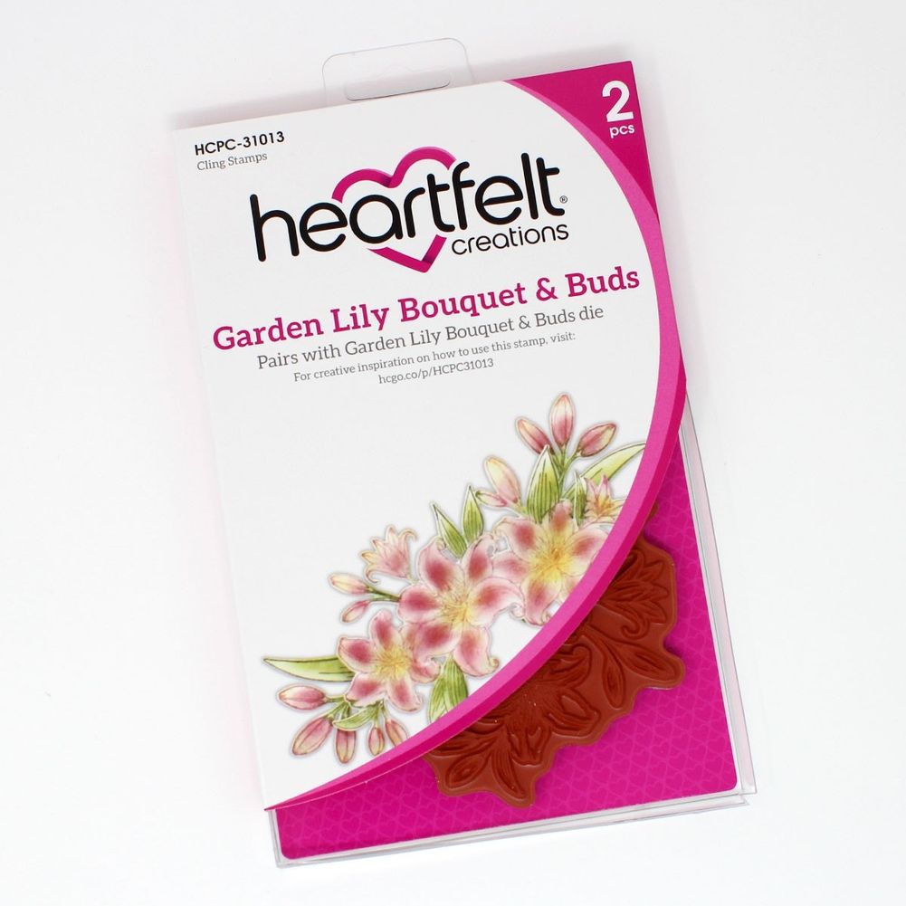 Garden Lily Bouquet & Buds Cling Stamp Set