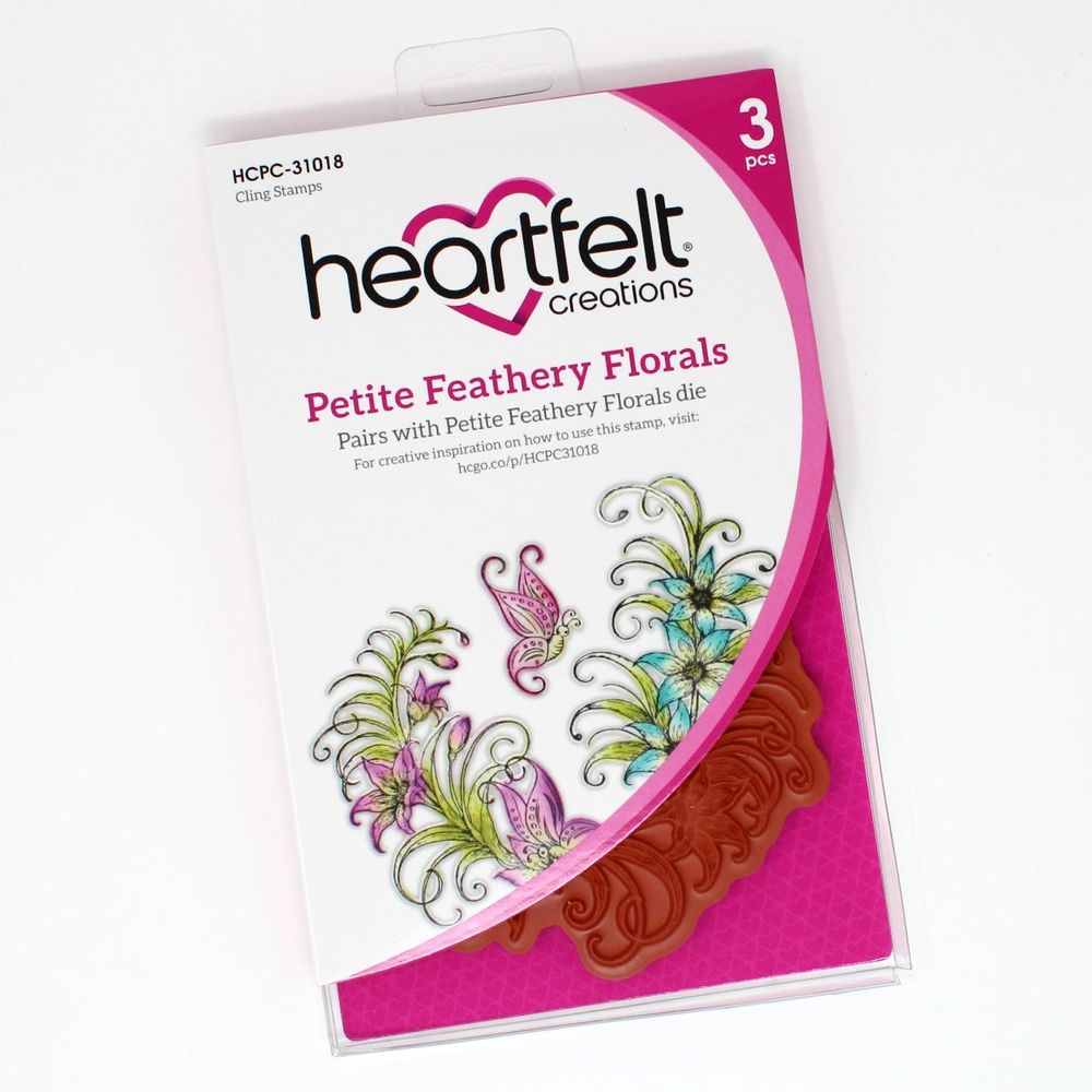 Petite Feathery Florals Cling Stamp Set
