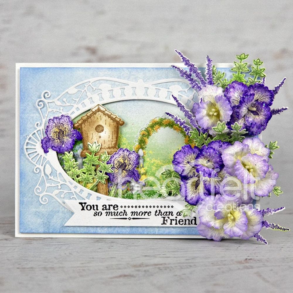 Iris Garden Accents Cling Stamp Set