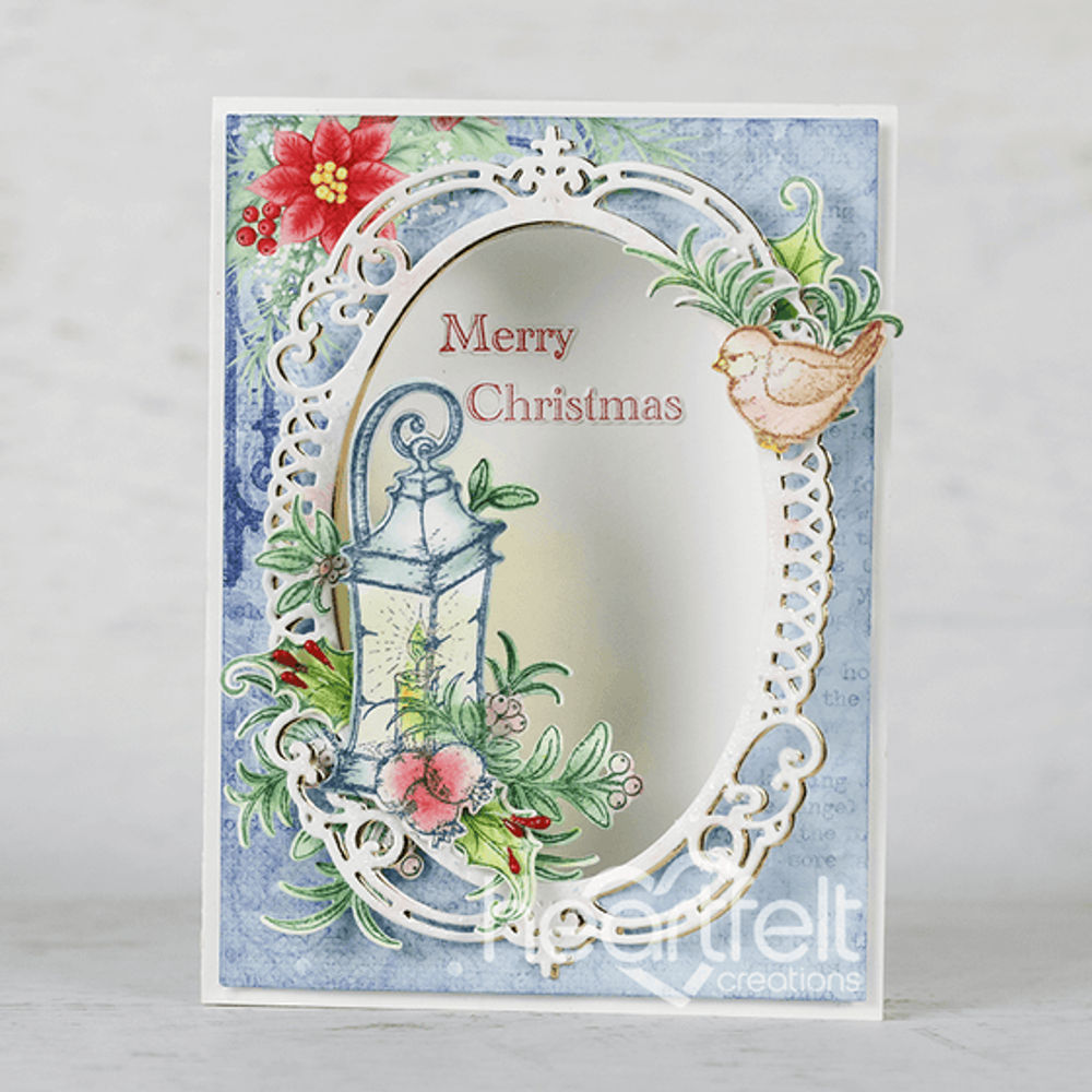 Christmas Lantern Cling Stamp Set