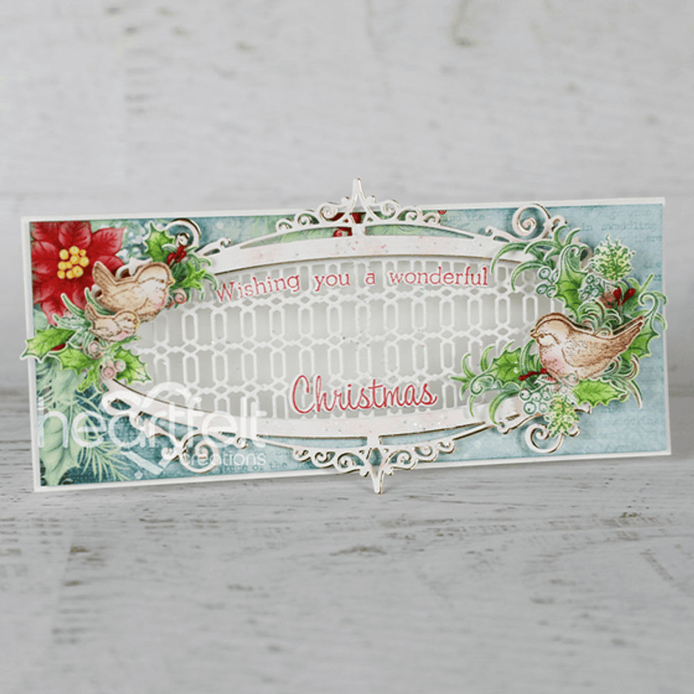 Christmas Holly Accents Cling Stamp Set