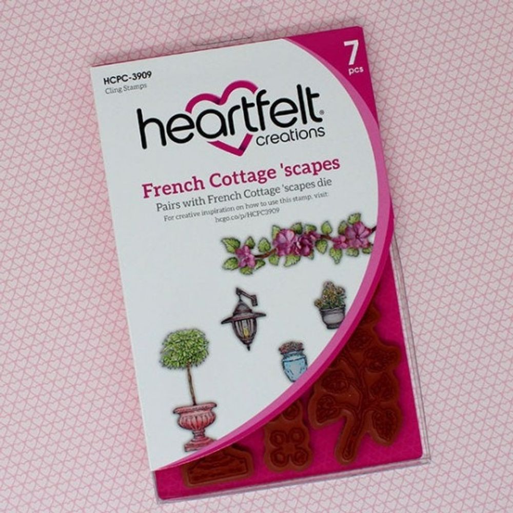 French Cottage 'scapes Cling Stamp Set