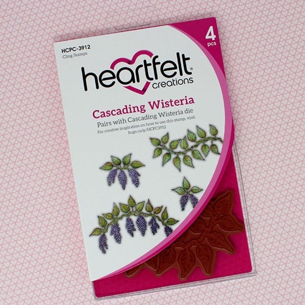 Cascading Wisteria Cling Stamp Set