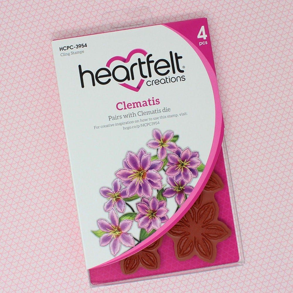 Clematis Cling Stamp Set