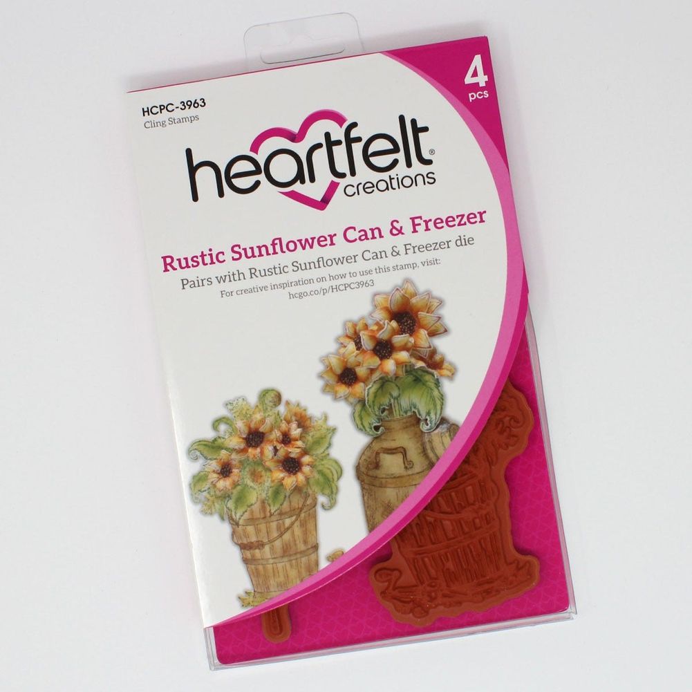 Rustic Sunflower Can & Freezer Cling Stamp Set