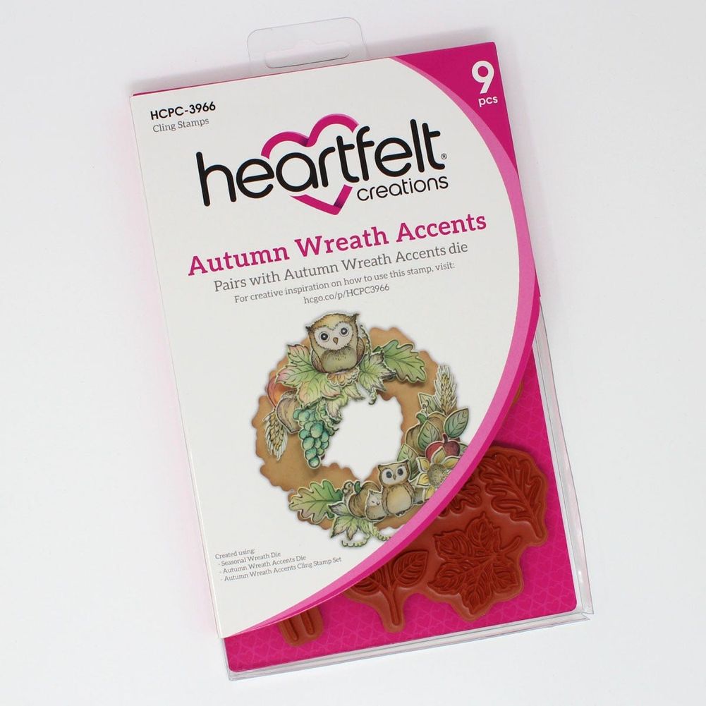 Autumn Wreath Accents Cling Stamp Set