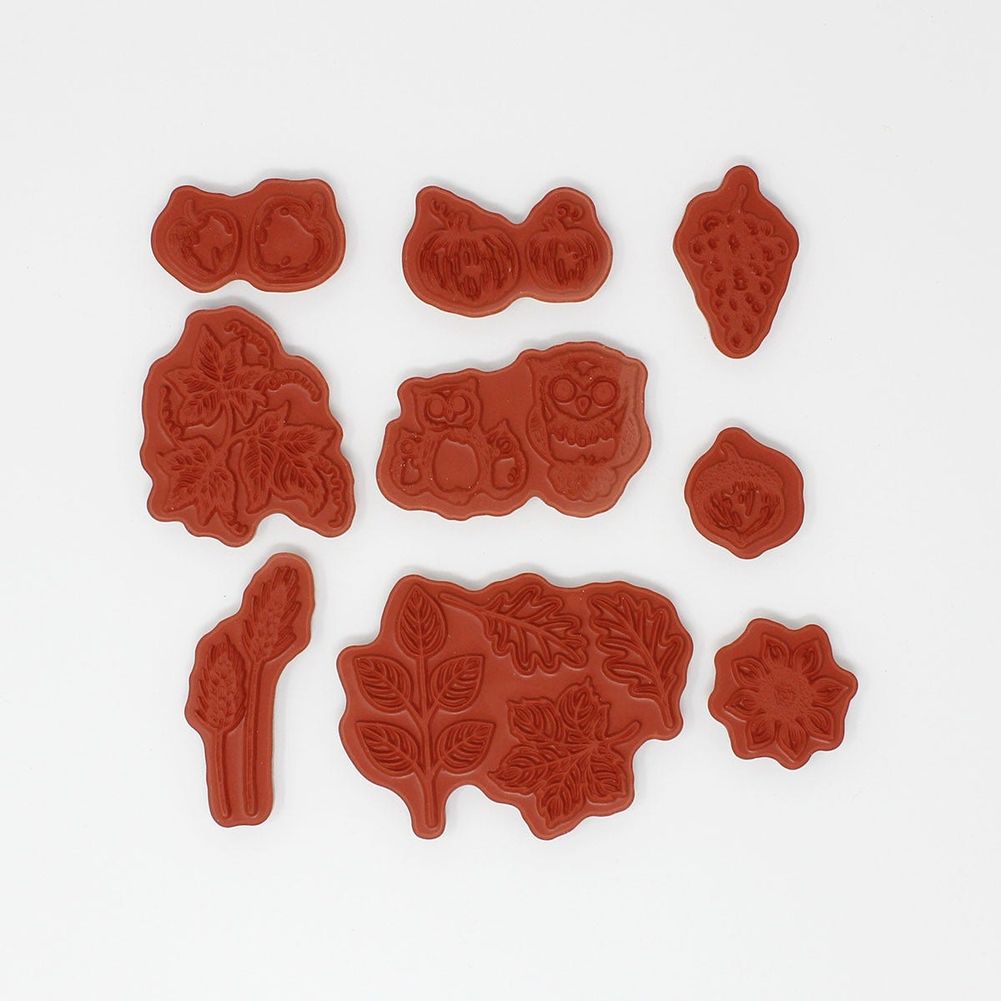Autumn Wreath Accents Cling Stamp Set