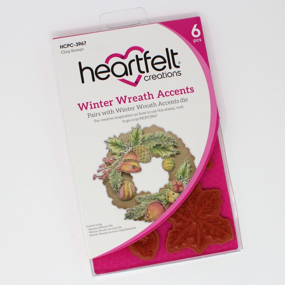Winter Wreath Accents Cling Stamp Set