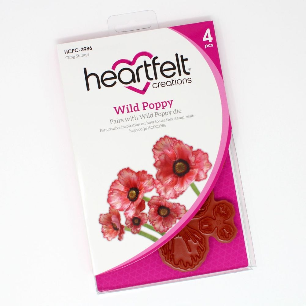 Wild Poppy Cling Stamp Set