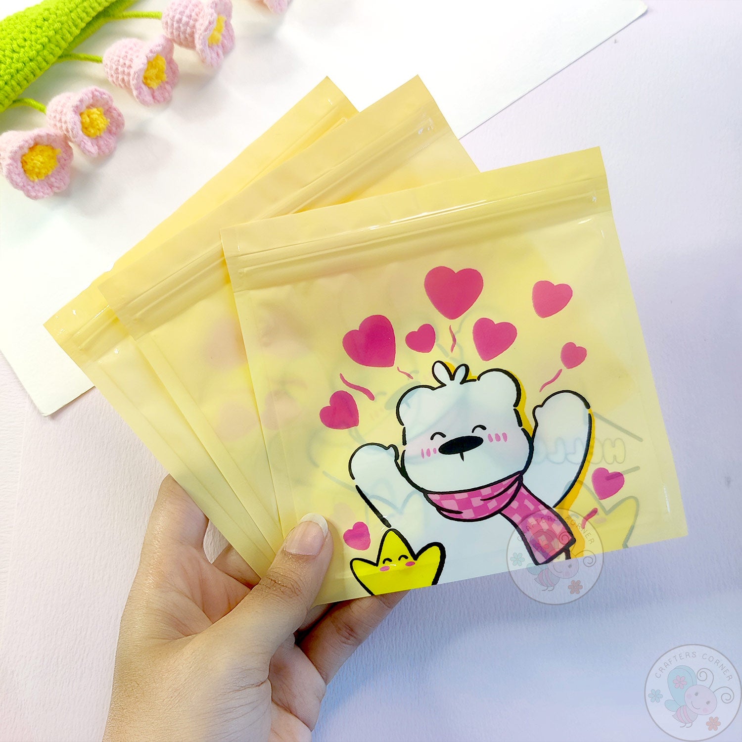 Hello Bear - Zip Lock Storage Bags