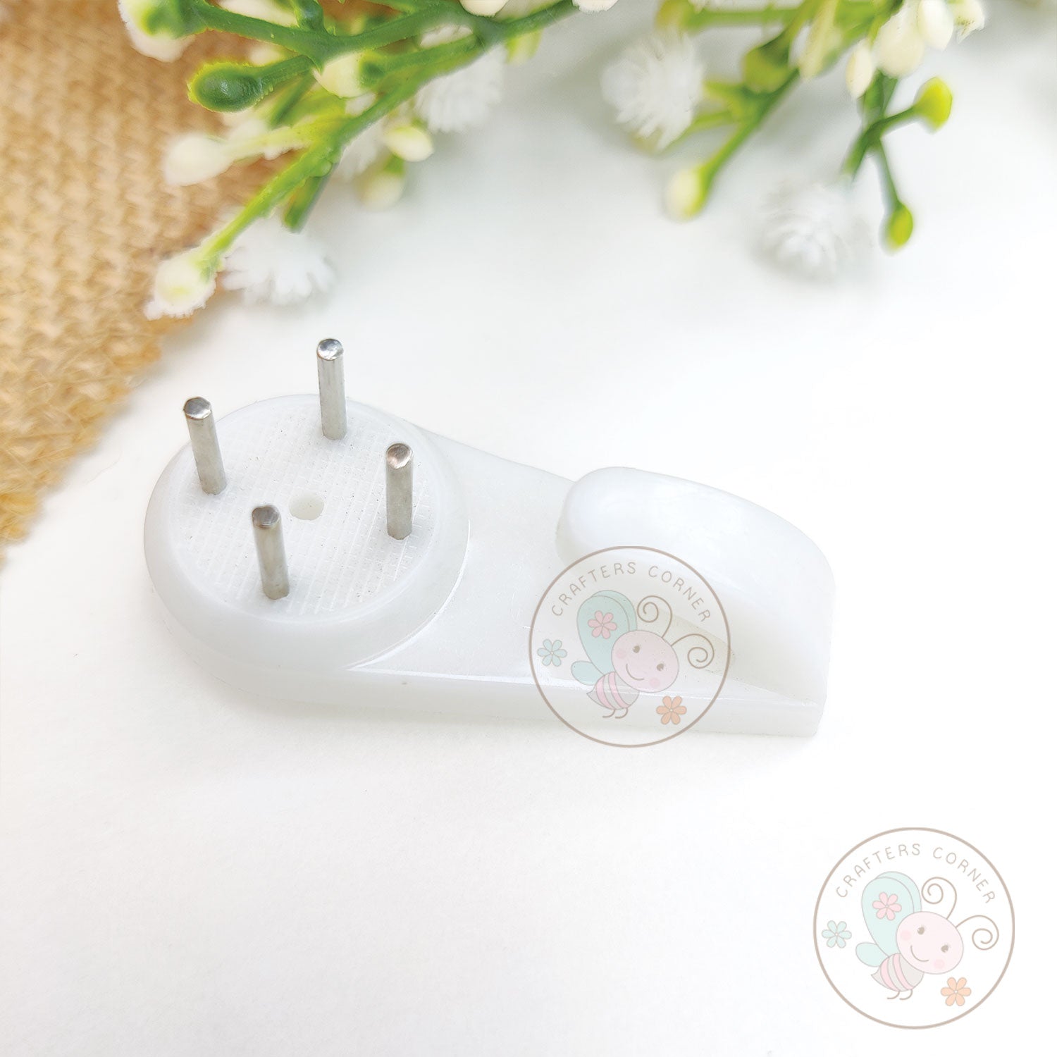 Mini Easy Mount Invisible Wall Hooks Hanger - 4 Pins