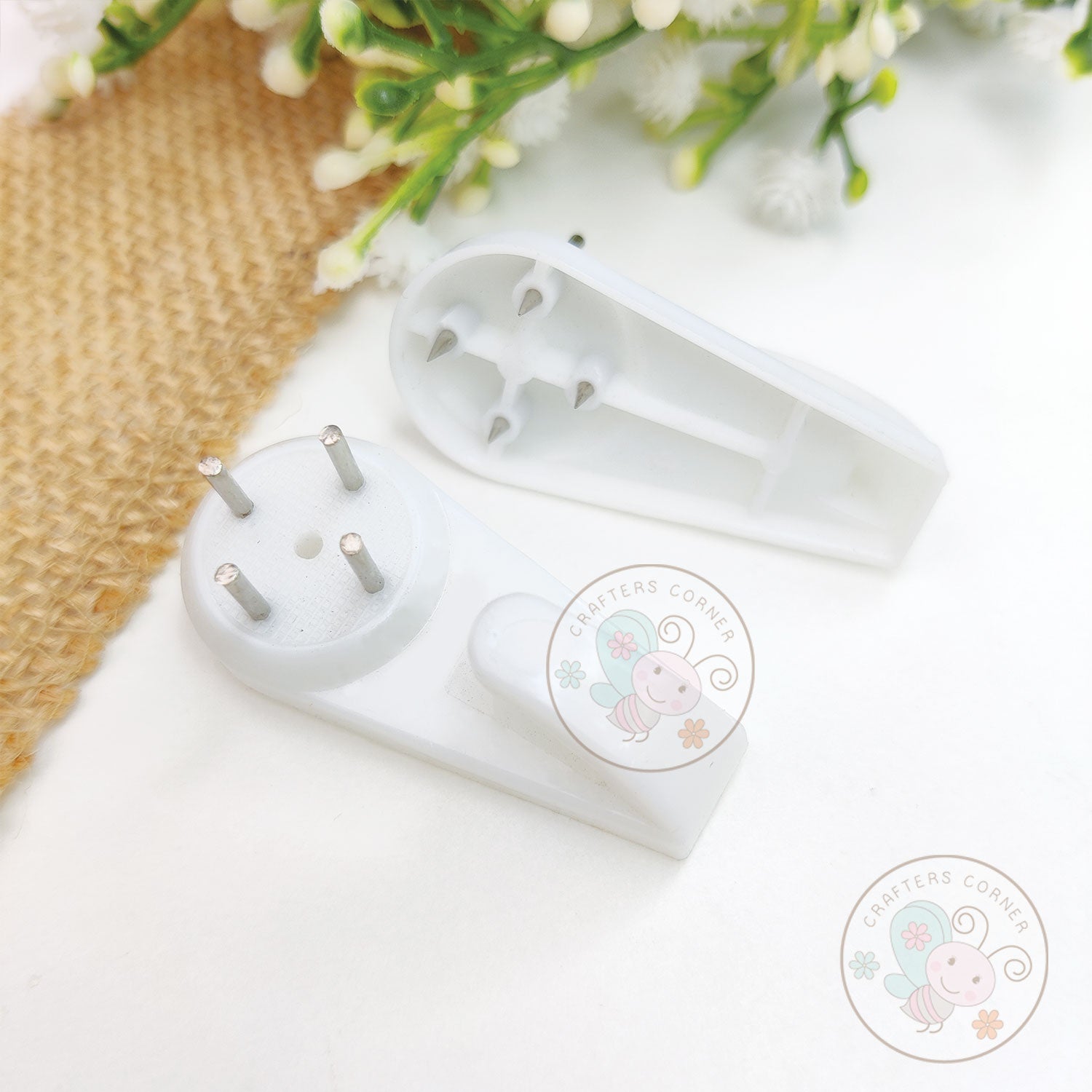 Mini Easy Mount Invisible Wall Hooks Hanger - 4 Pins