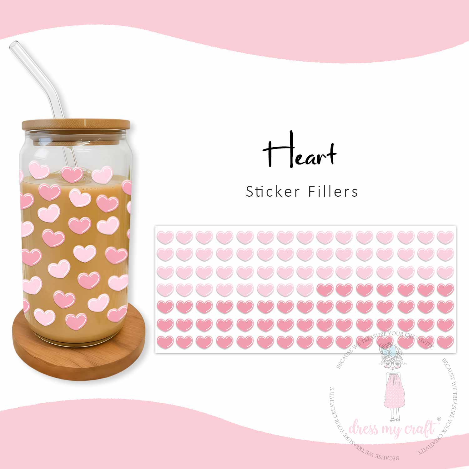 Stick N Peel Stickers- Heart