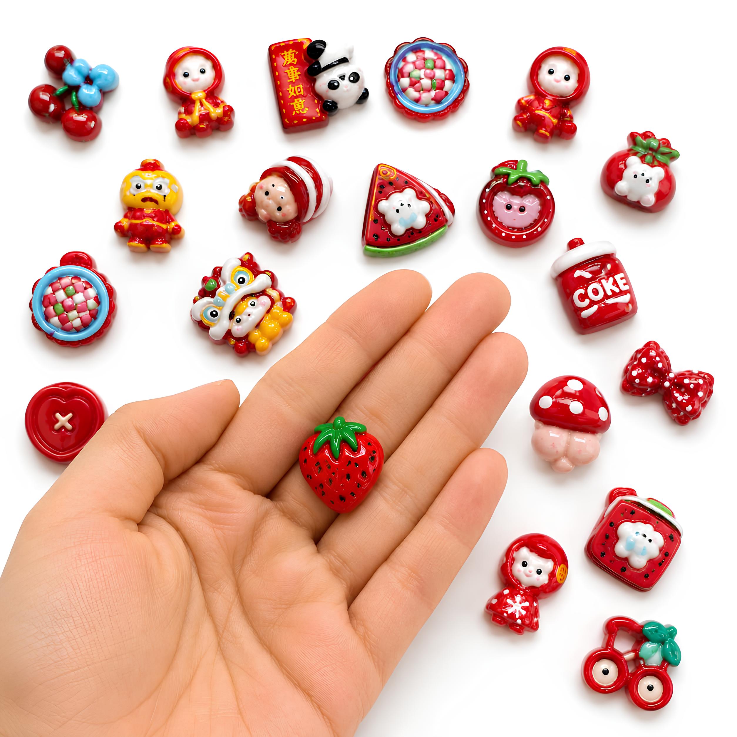 Red Family - Mix Flatback Cabochons Pack