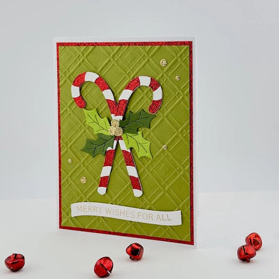 Argyle Plaid 3D Embossing Folder from the Home for the Holidays Collection