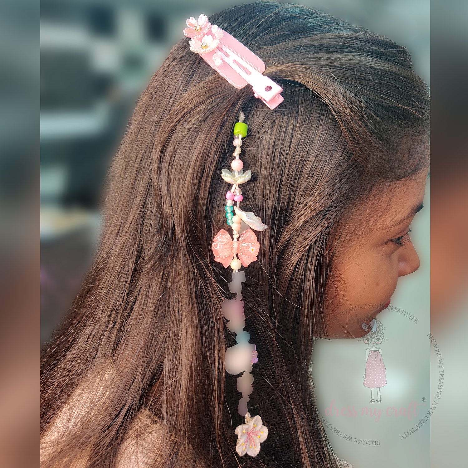 DIY Crease Free Hair Clips - Pastel Pink