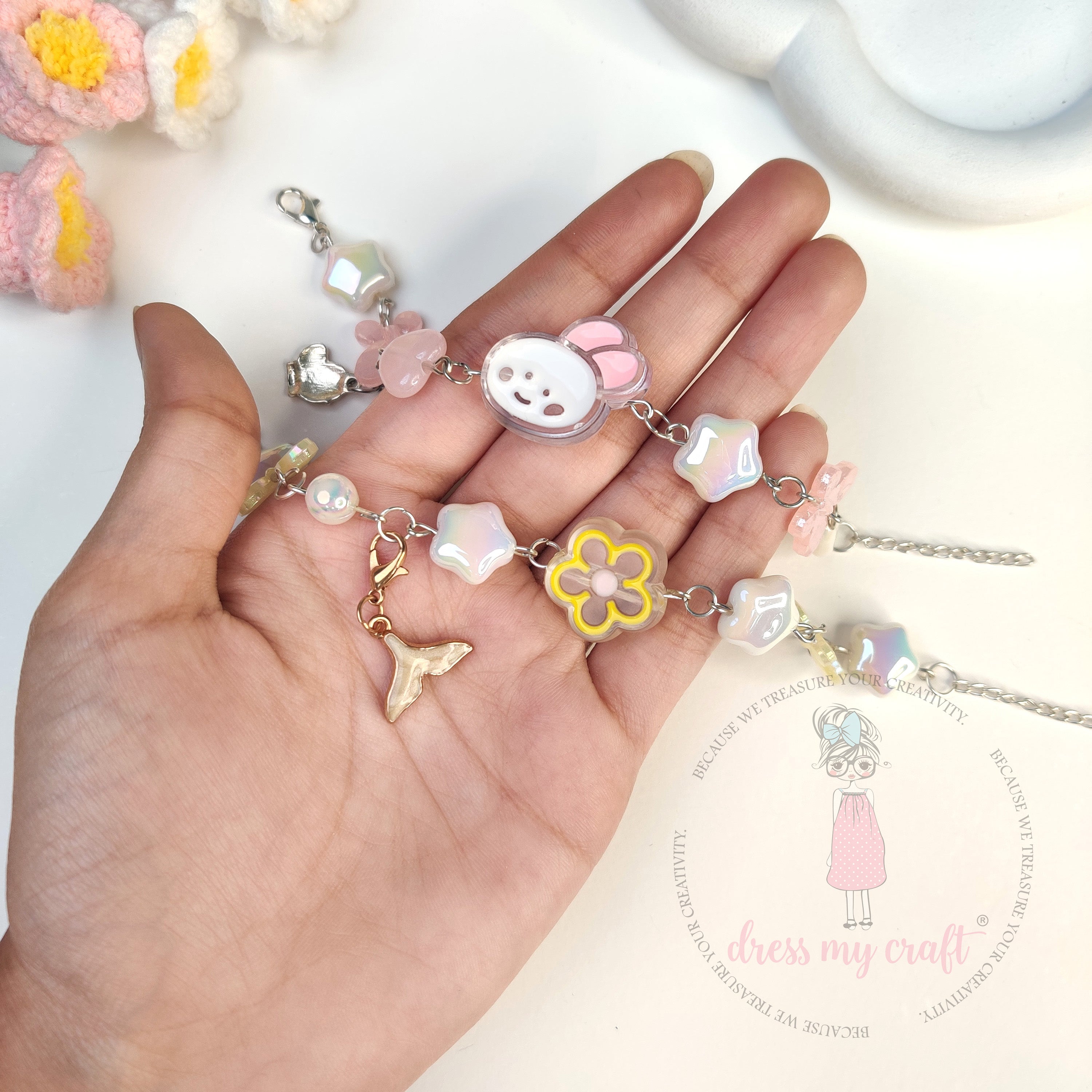 Premium Acrylic Beads - Pink Family