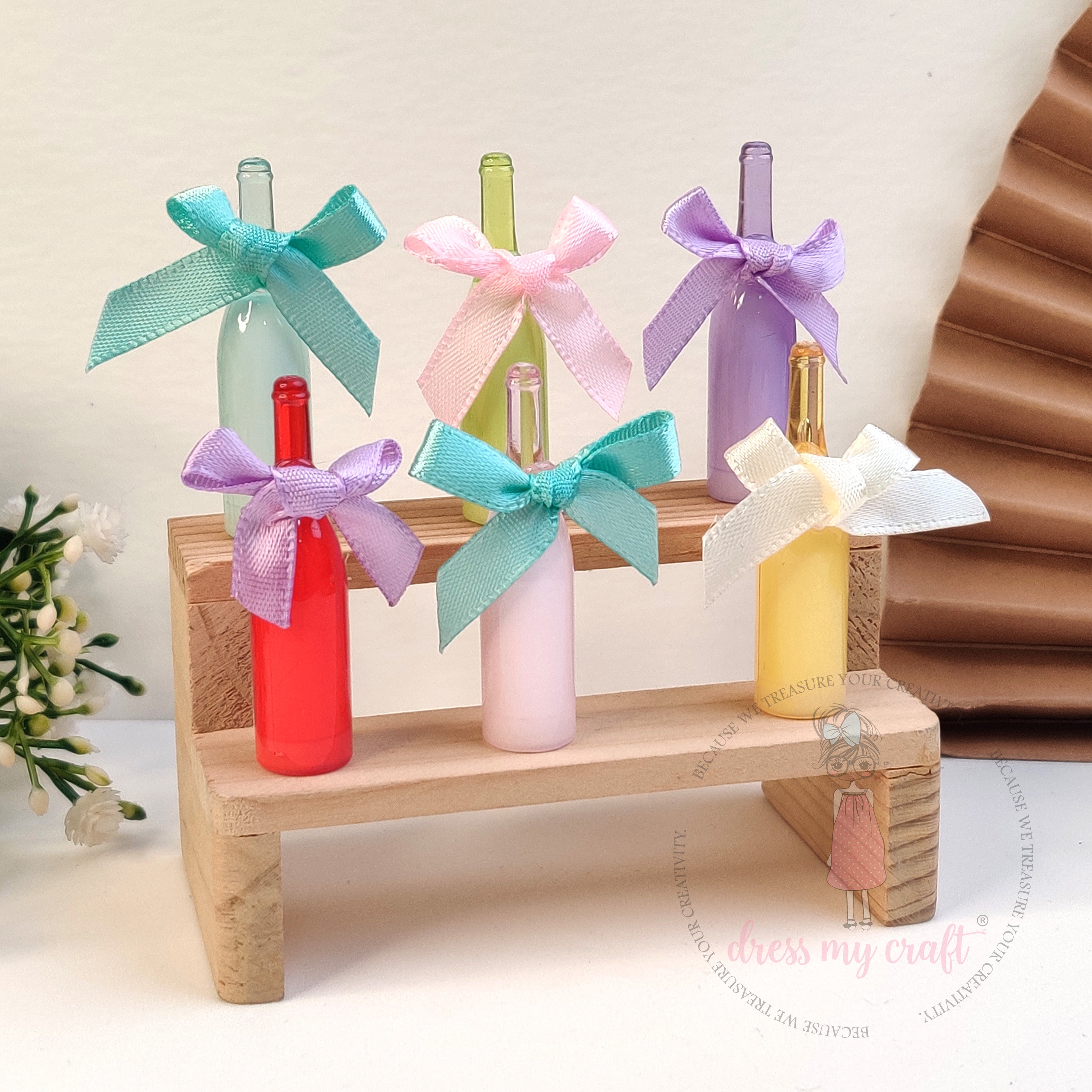 Miniature Bow Champagne Bottles