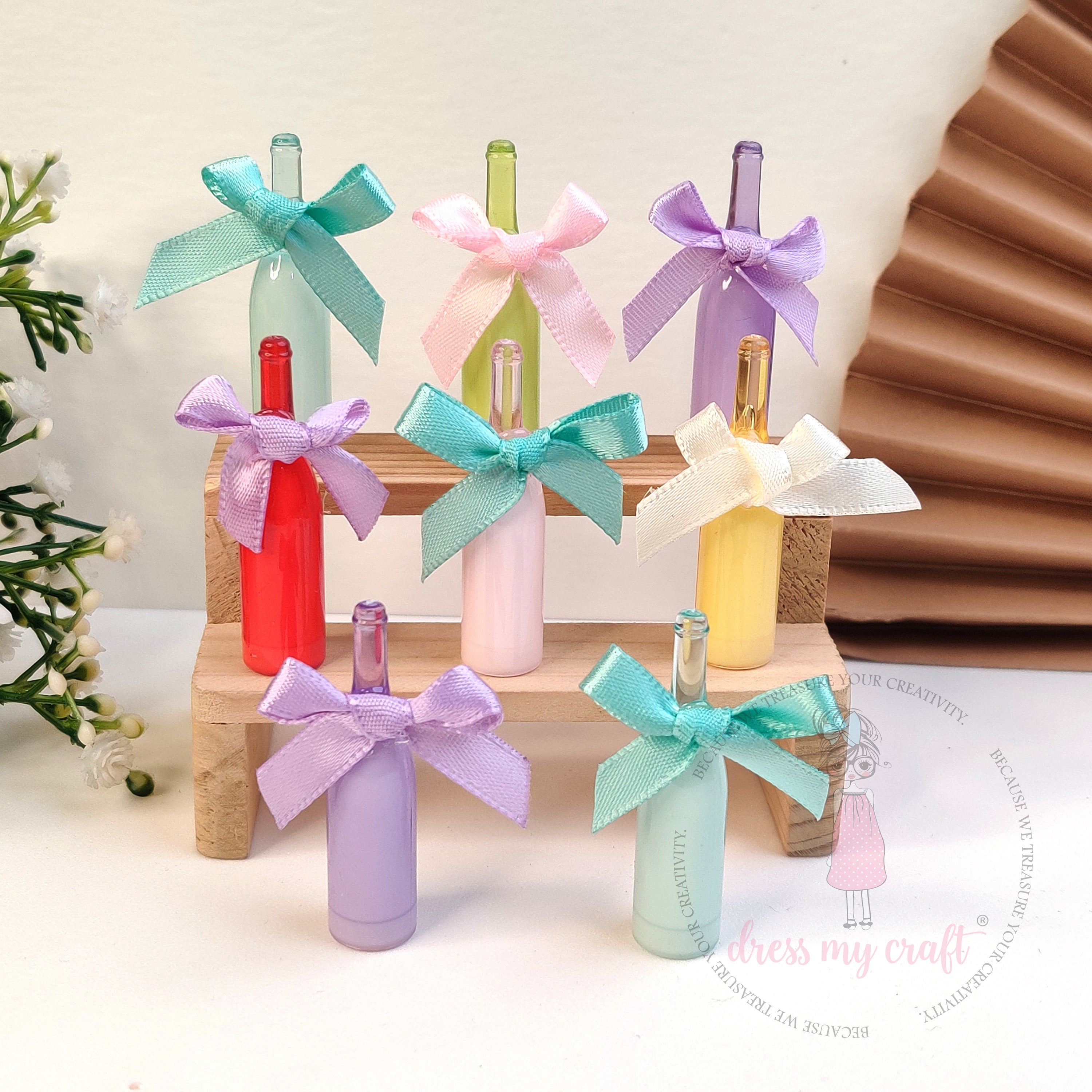 Miniature Bow Champagne Bottles
