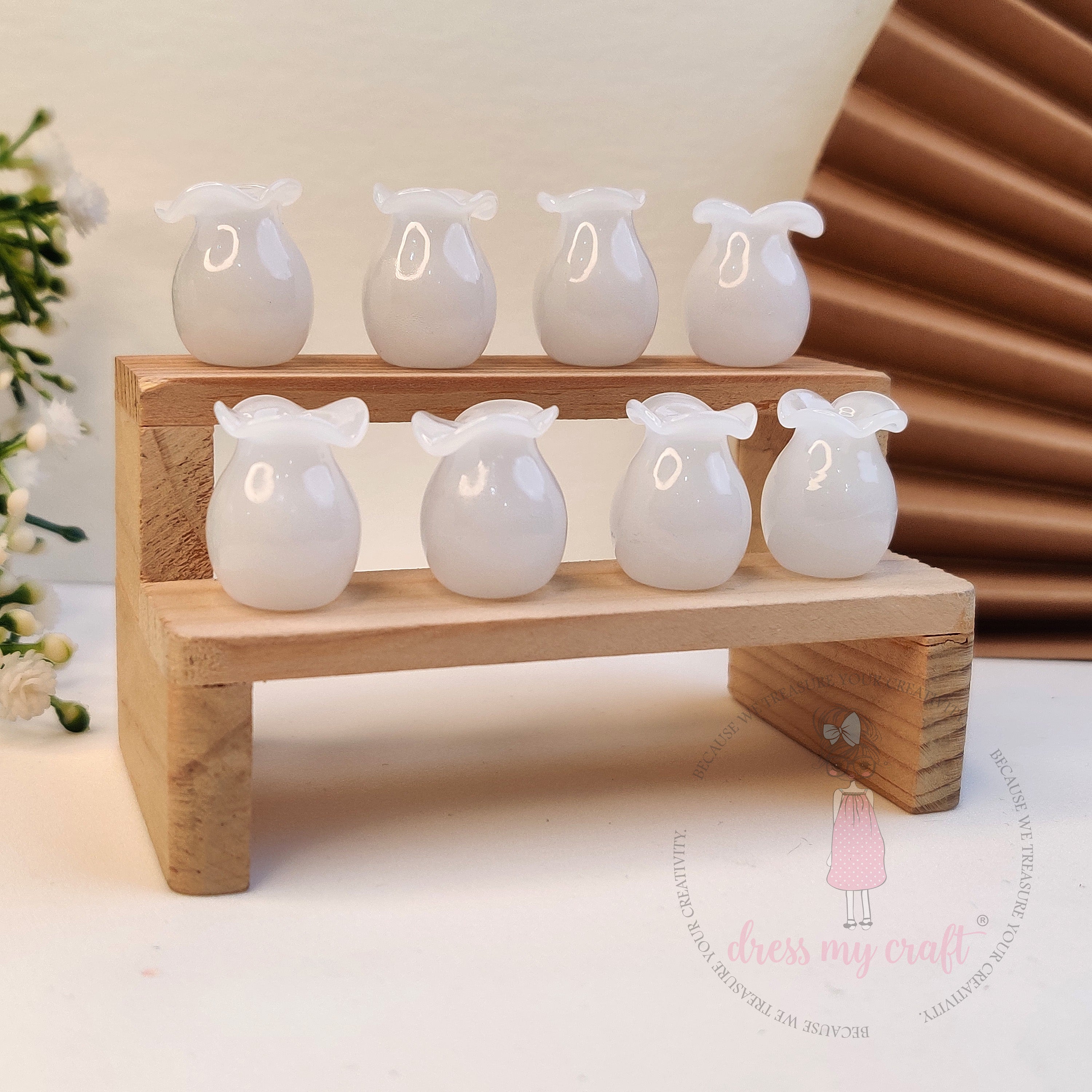 Mini flower vase - frosted