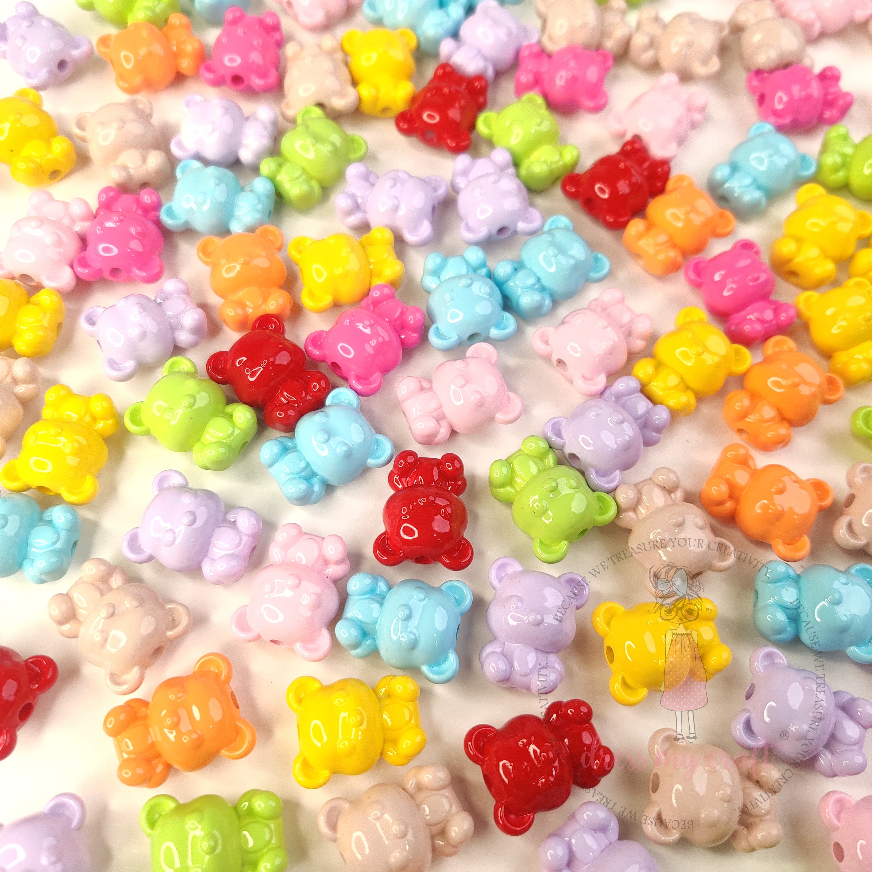 Candy Gloss Teddy Beads