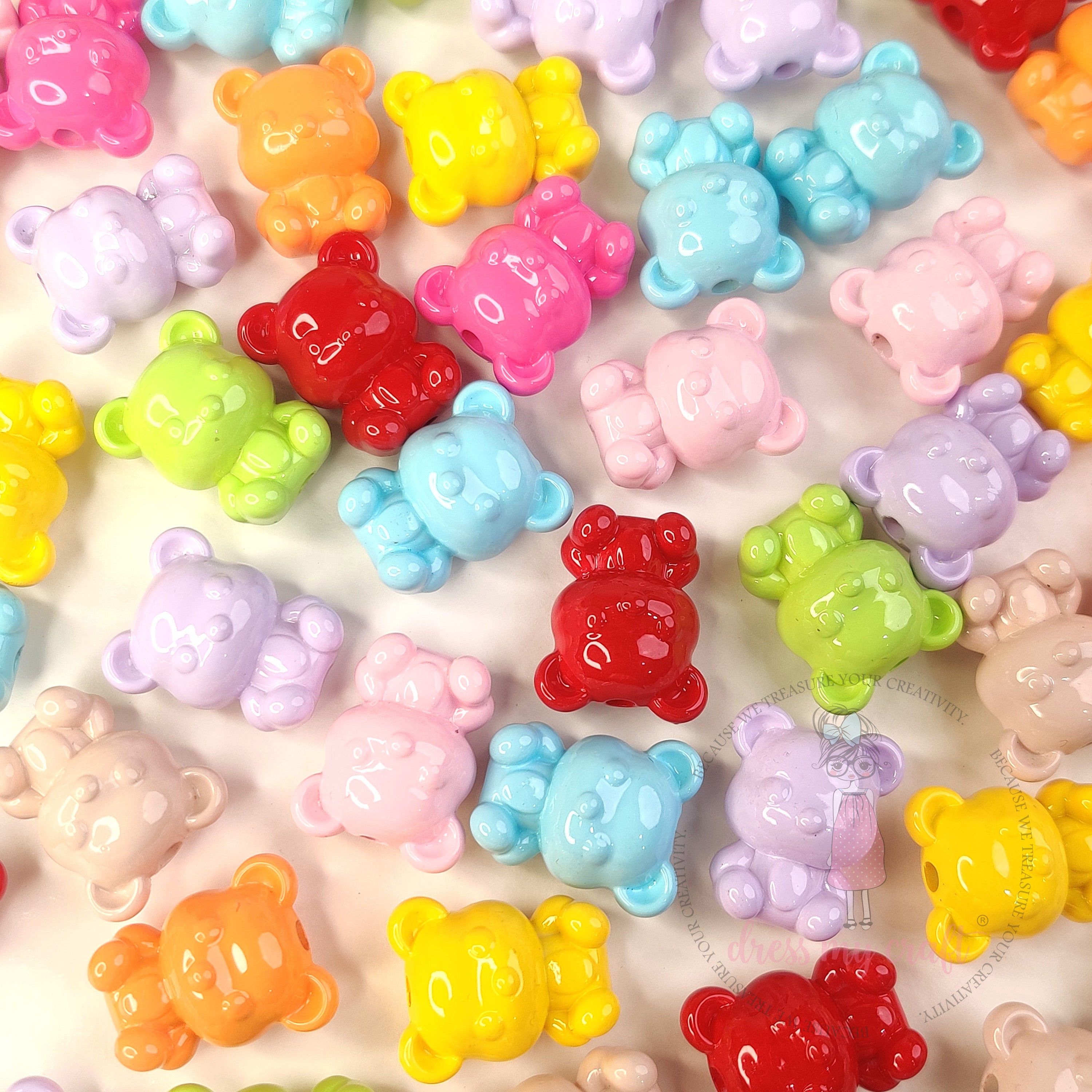 Candy Gloss Teddy Beads