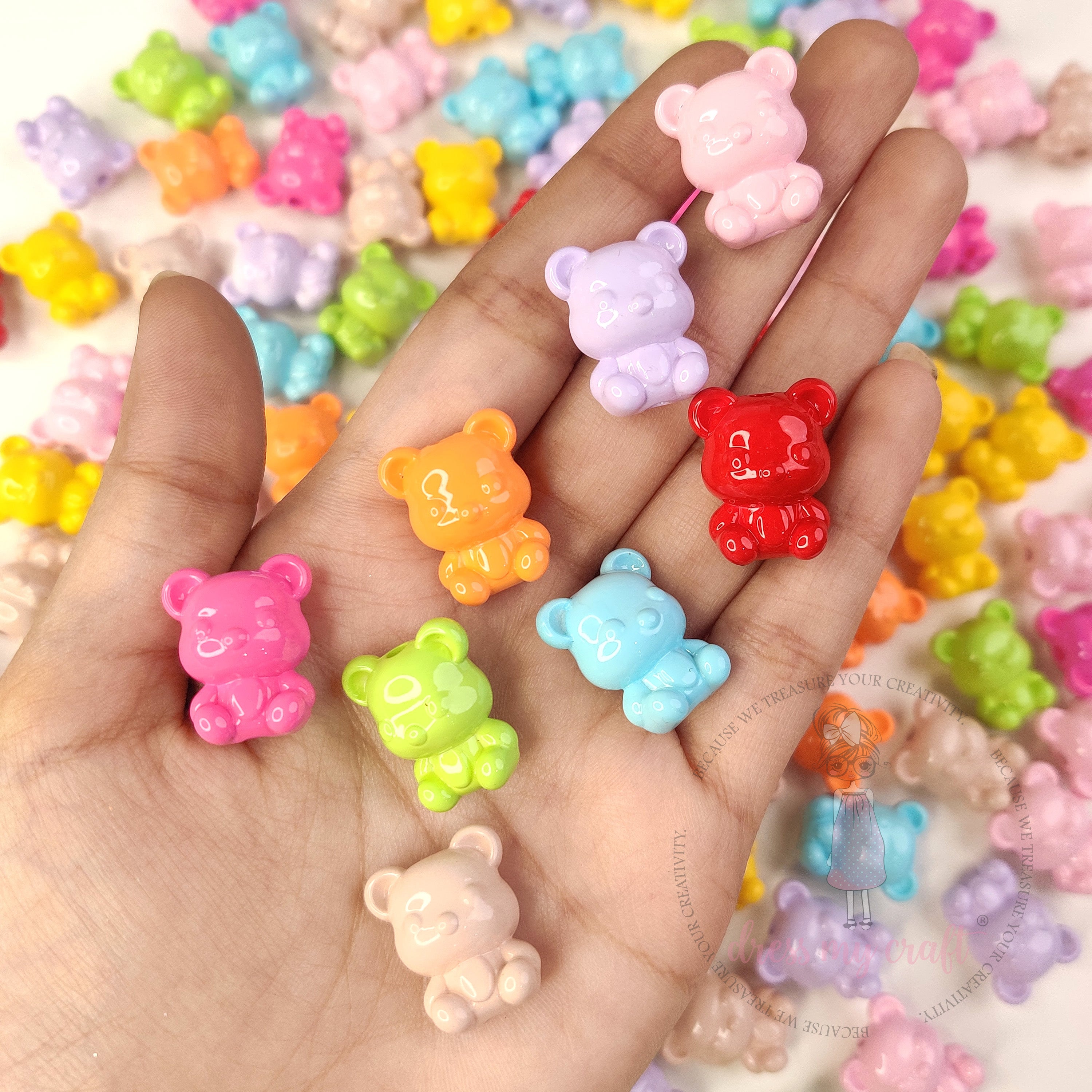 Candy Gloss Teddy Beads