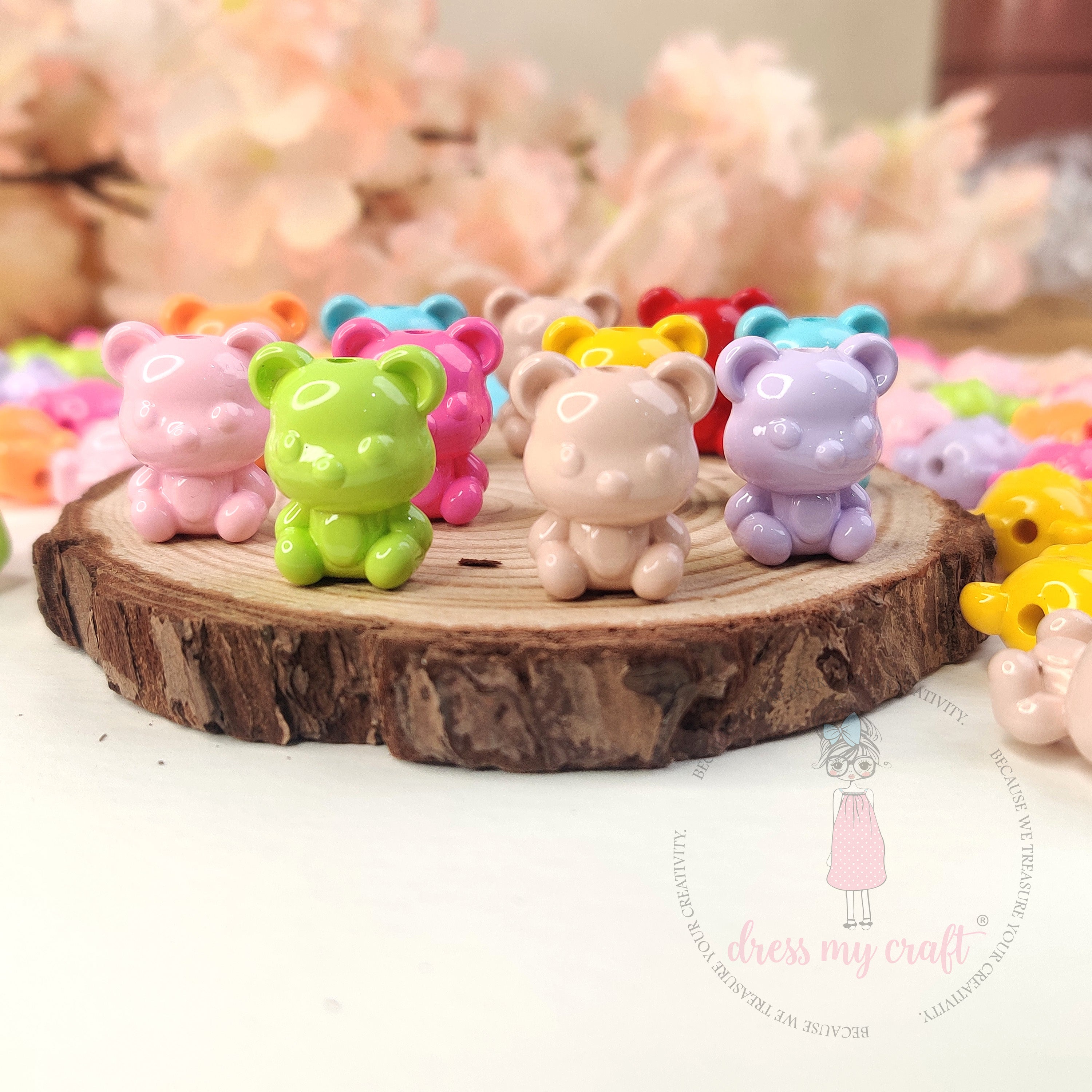 Candy Gloss Teddy Beads