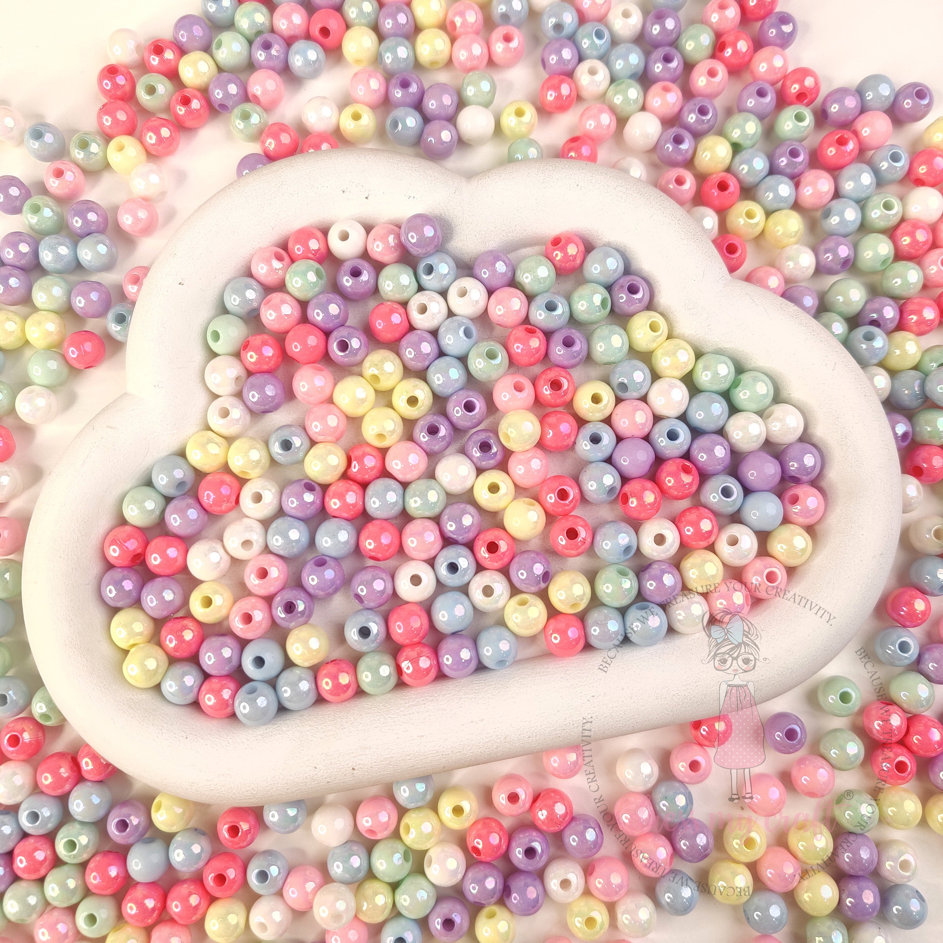 Pastel Pearl Gloss Beads