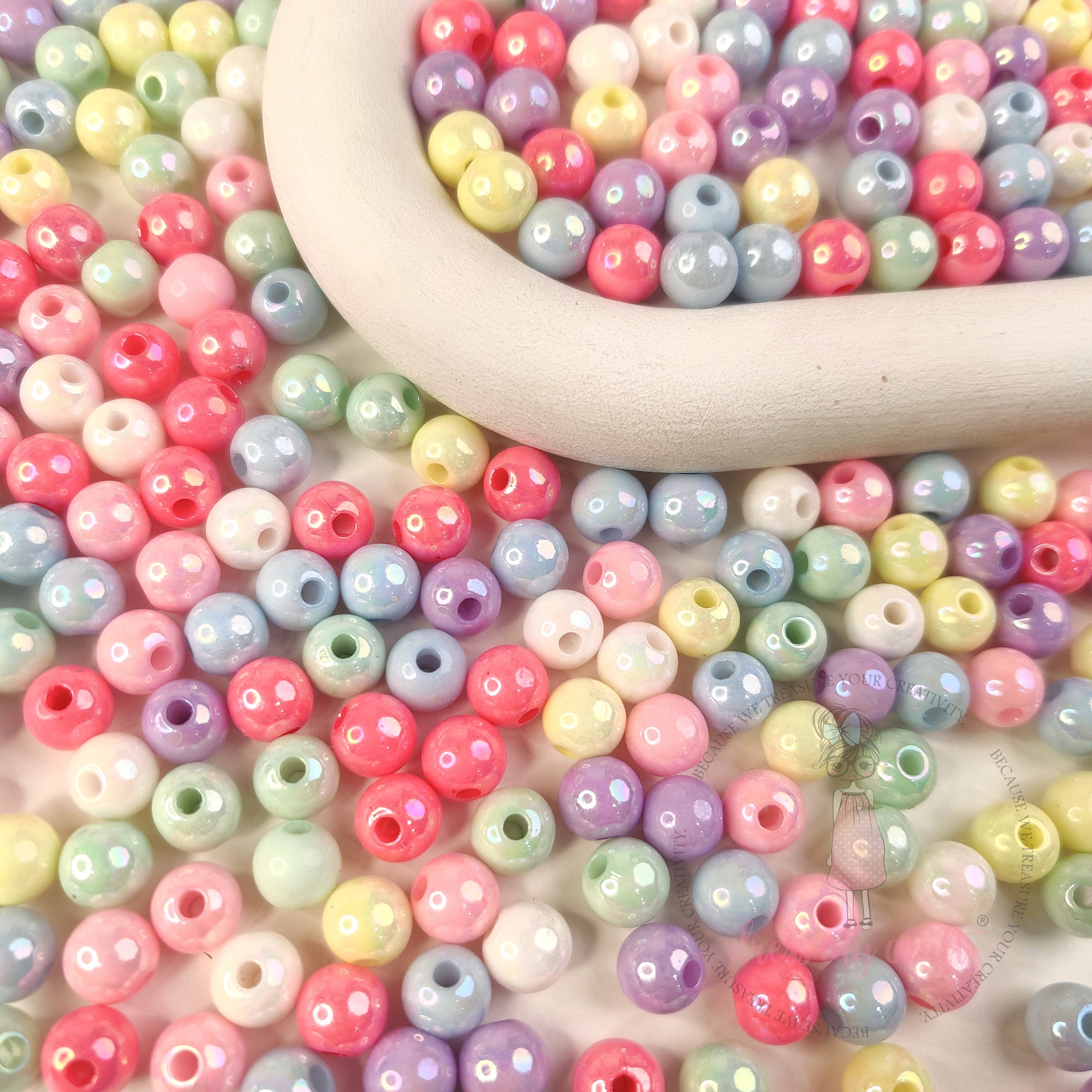 Pastel Pearl Gloss Beads