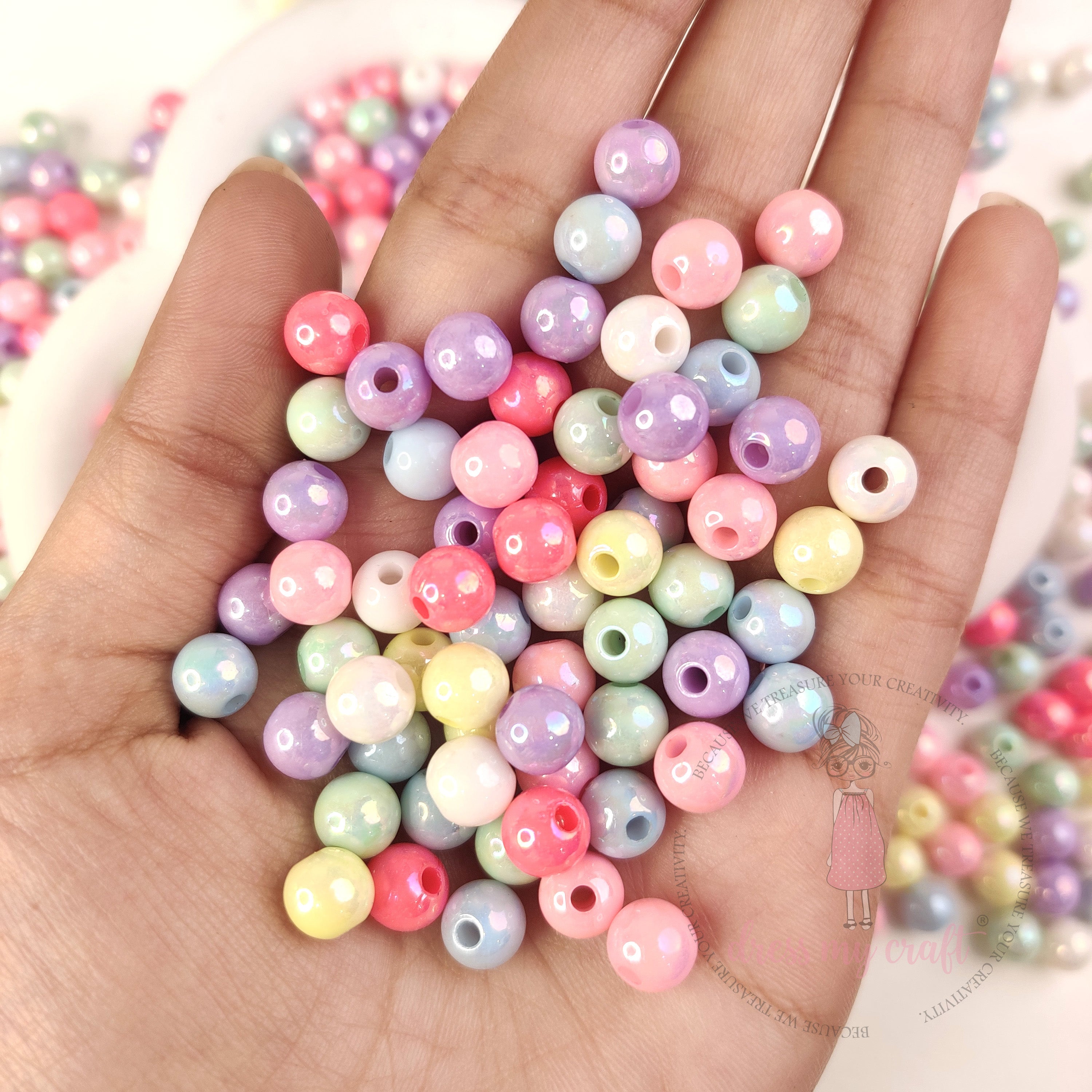 Pastel Pearl Gloss Beads
