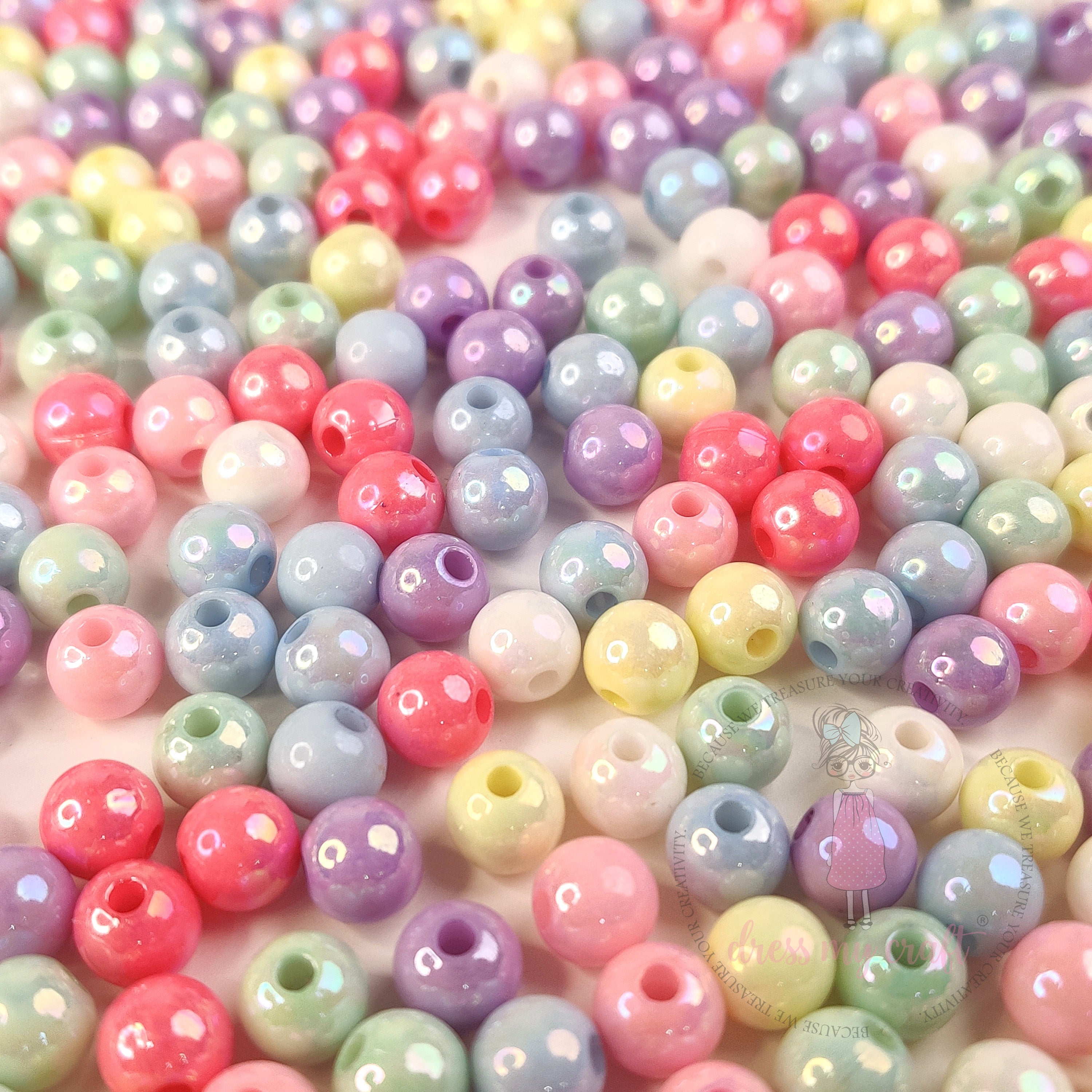 Pastel Pearl Gloss Beads